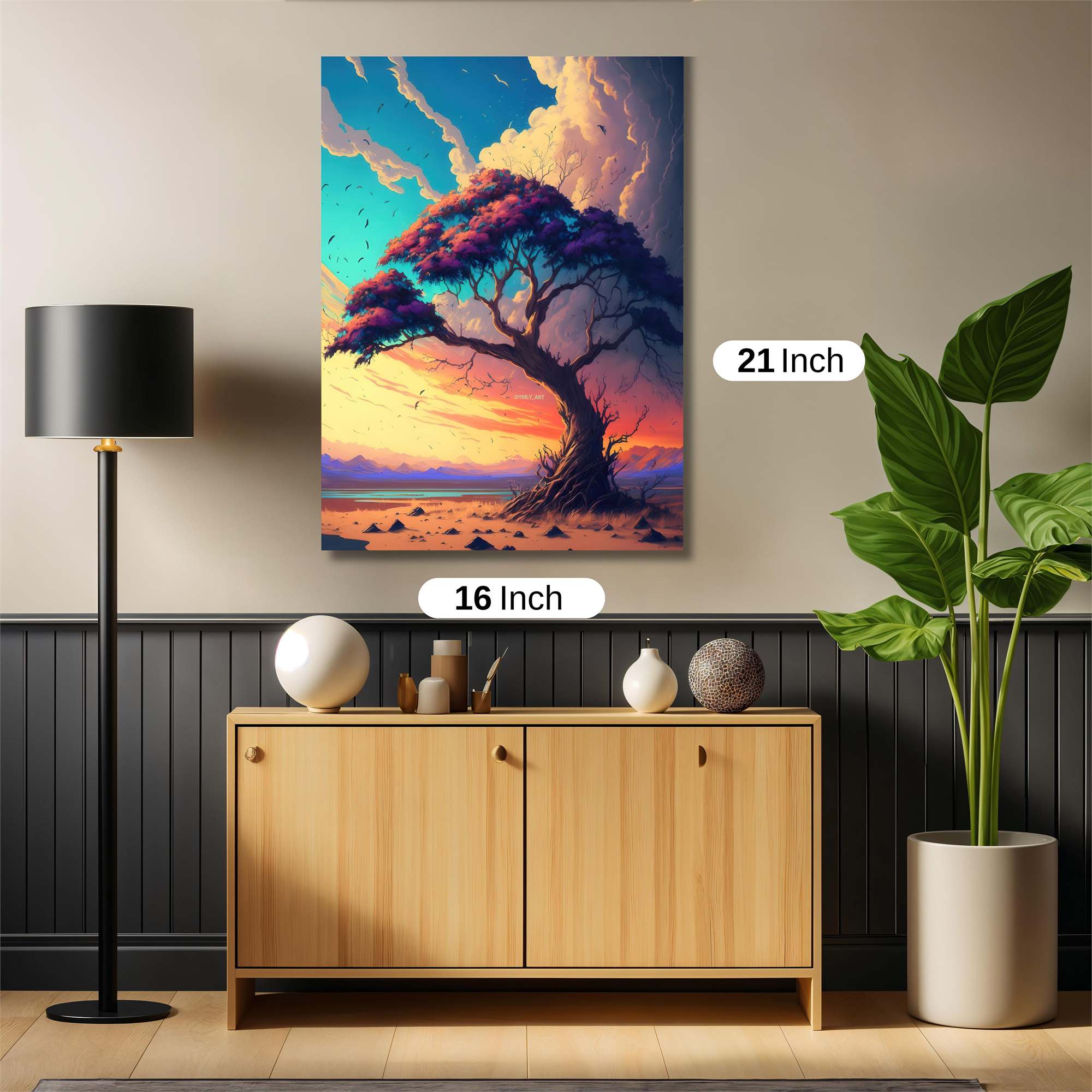 Sunset Serenity Safe Wall Magnetic / M