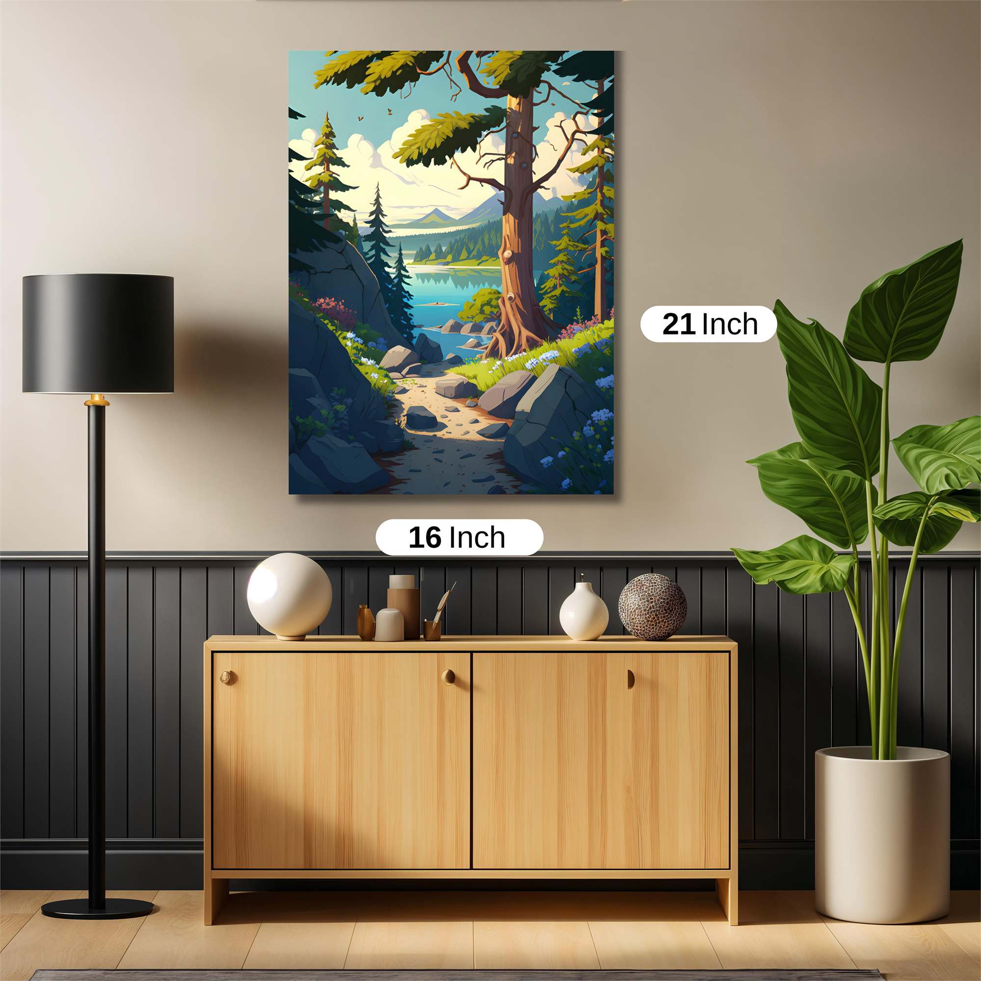 Forest Serenity Safe Wall Magnetic / M