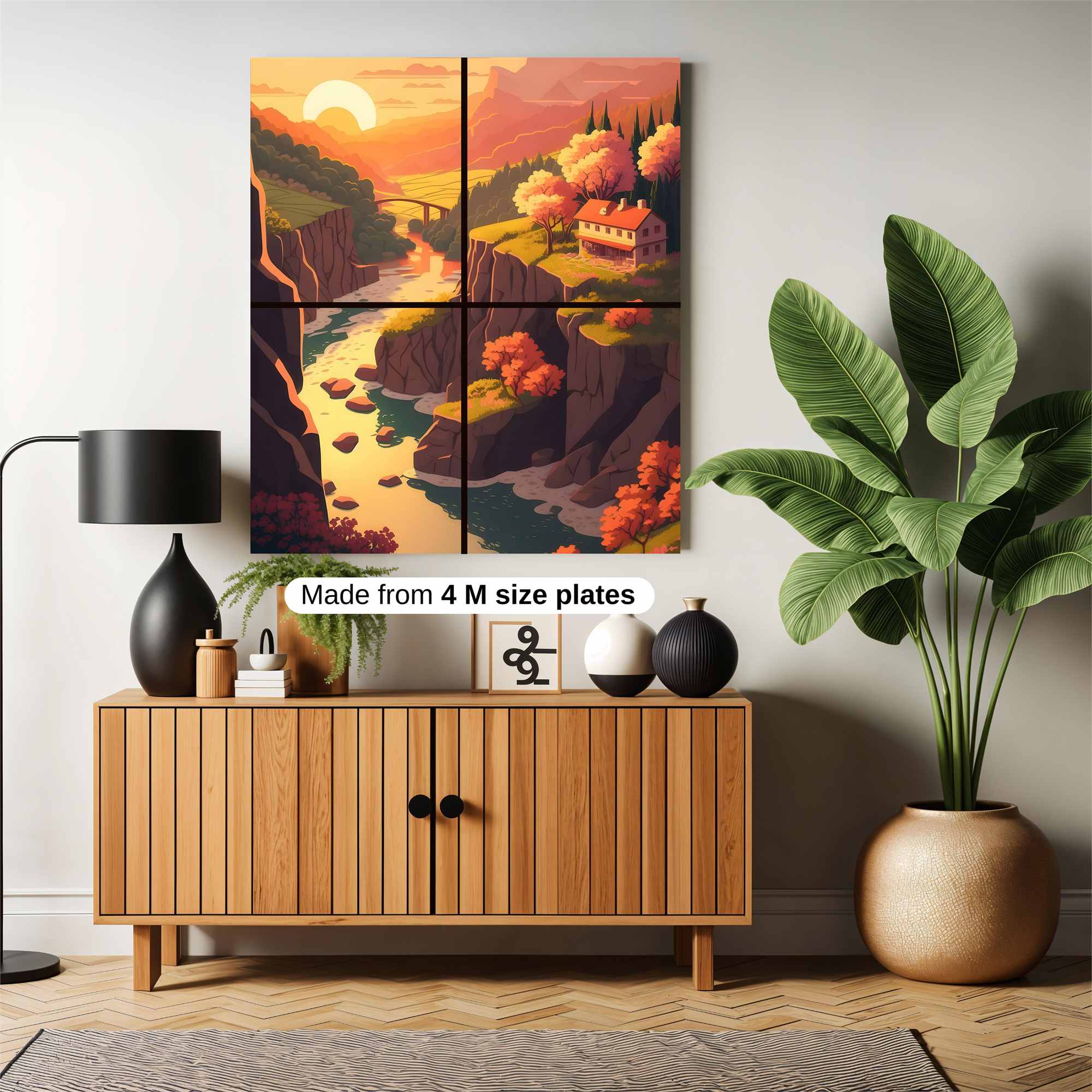 Sunset Serenity Safe Wall Magnetic / M