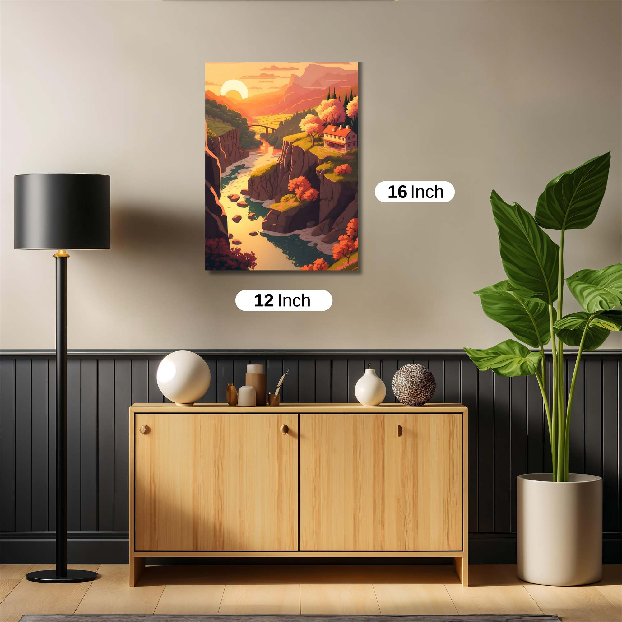 Sunset Serenity Safe Wall Magnetic / M