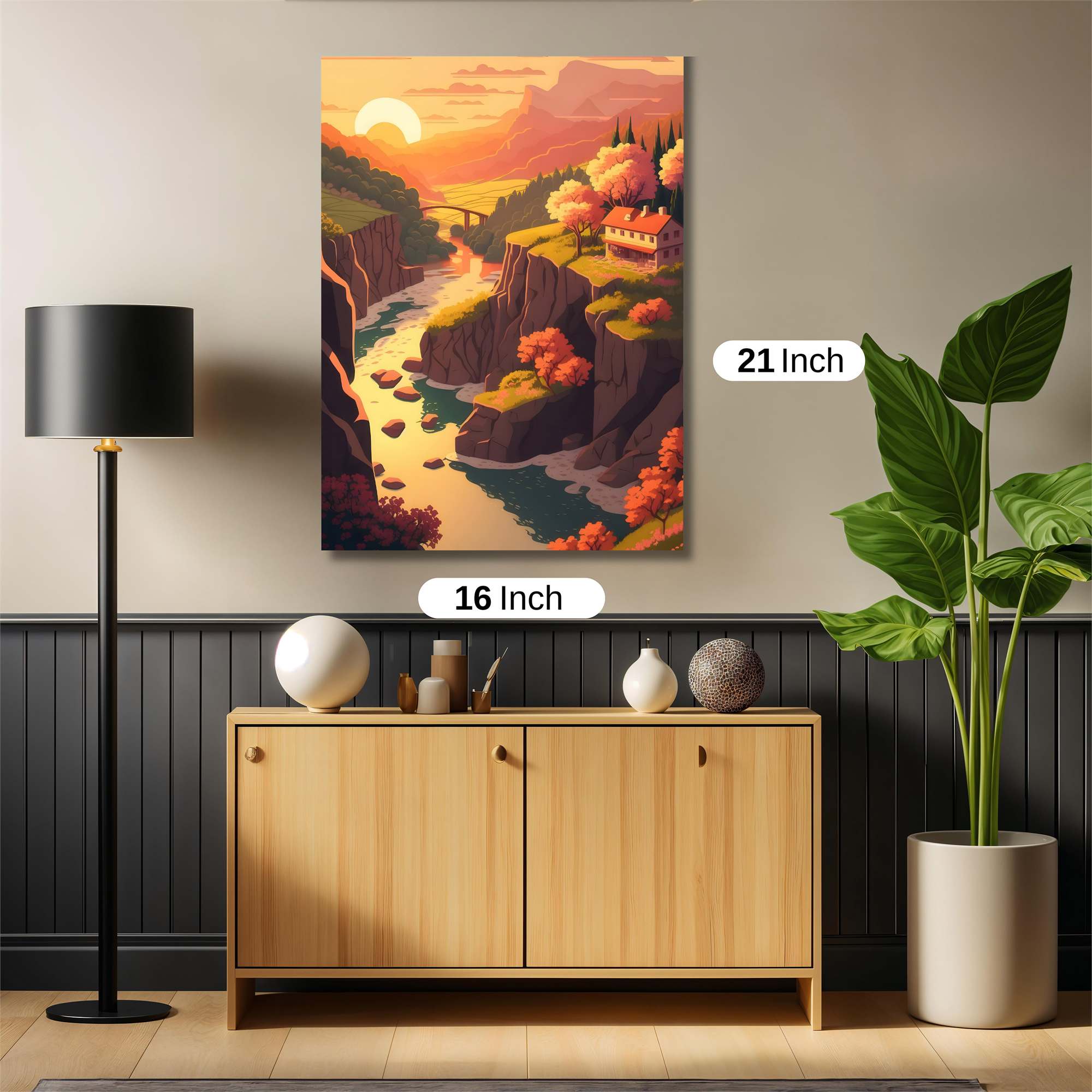 Sunset Serenity Safe Wall Magnetic / M
