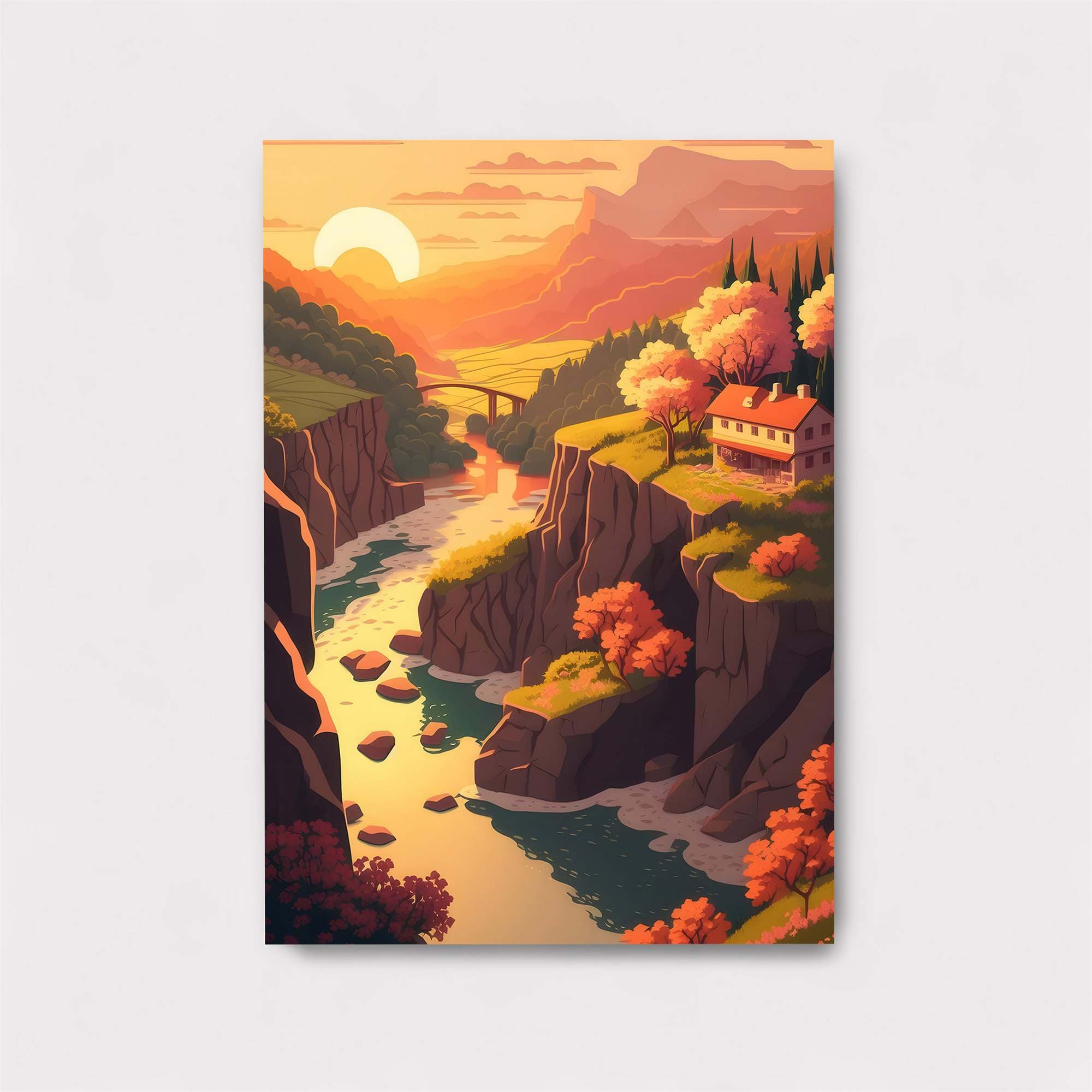 Sunset Serenity Safe Wall Magnetic / M