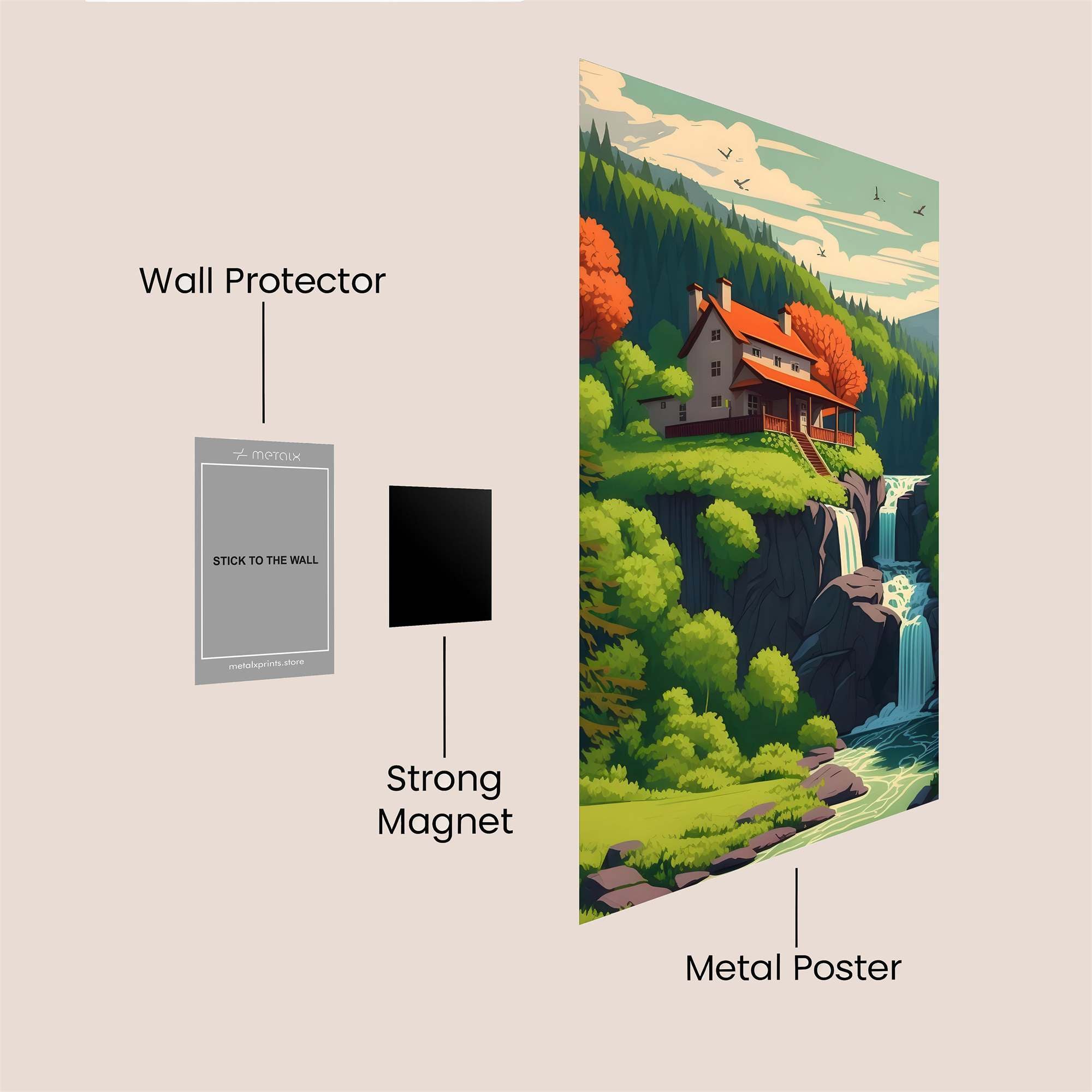 Cabin Serenity Safe Wall Magnetic / M