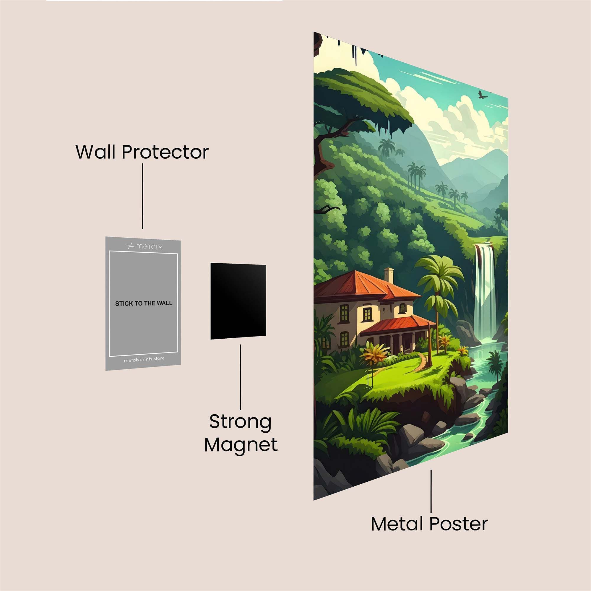Jungle Serenity Safe Wall Magnetic / M