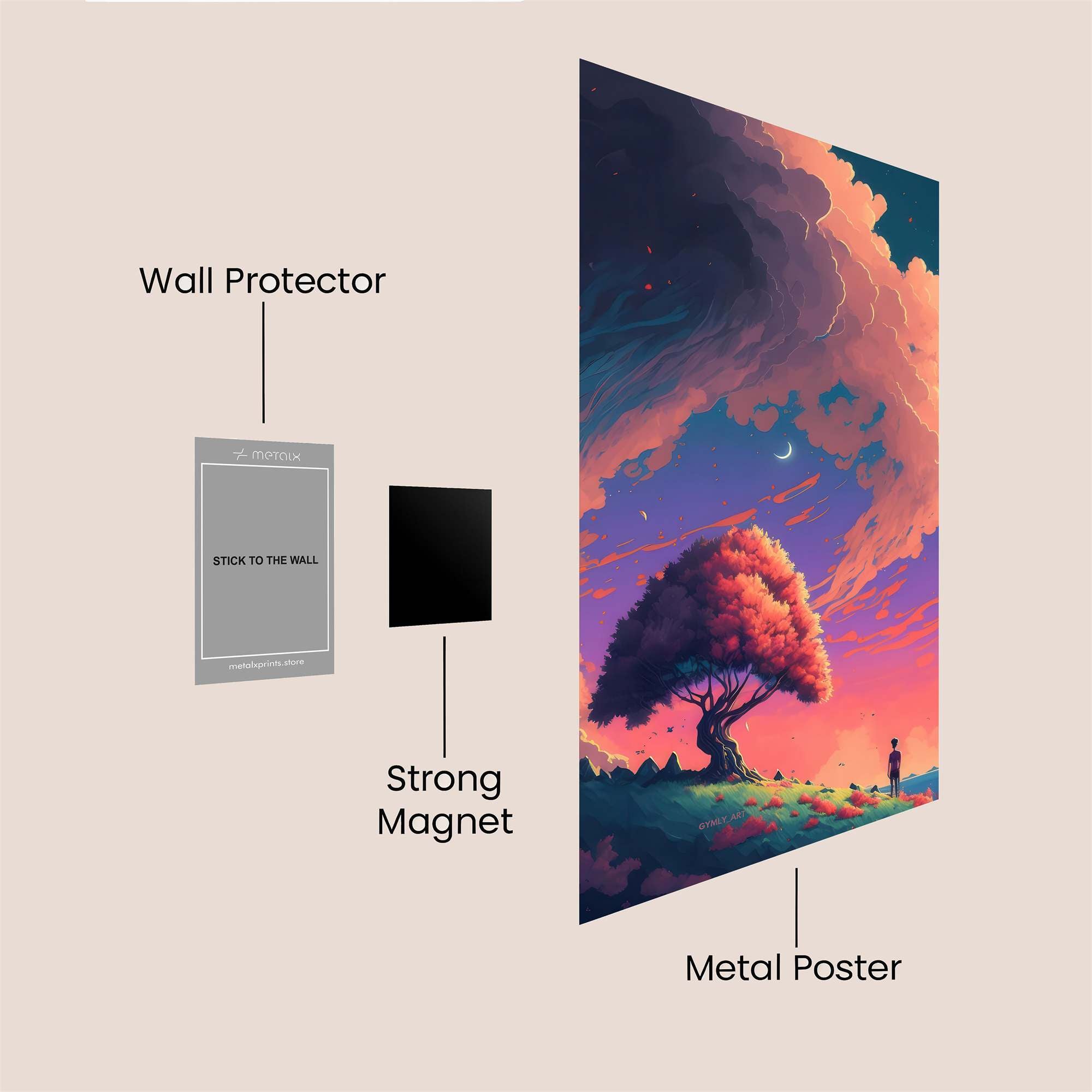 Twilight Serenity Safe Wall Magnetic / M