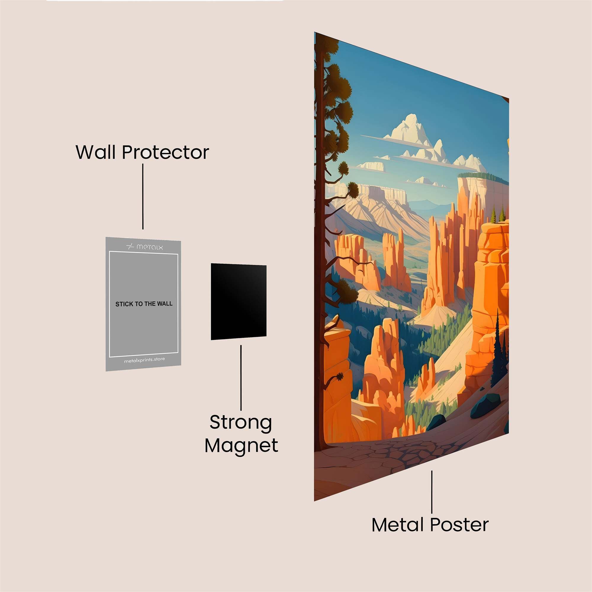 Canyon Serenity Safe Wall Magnetic / M