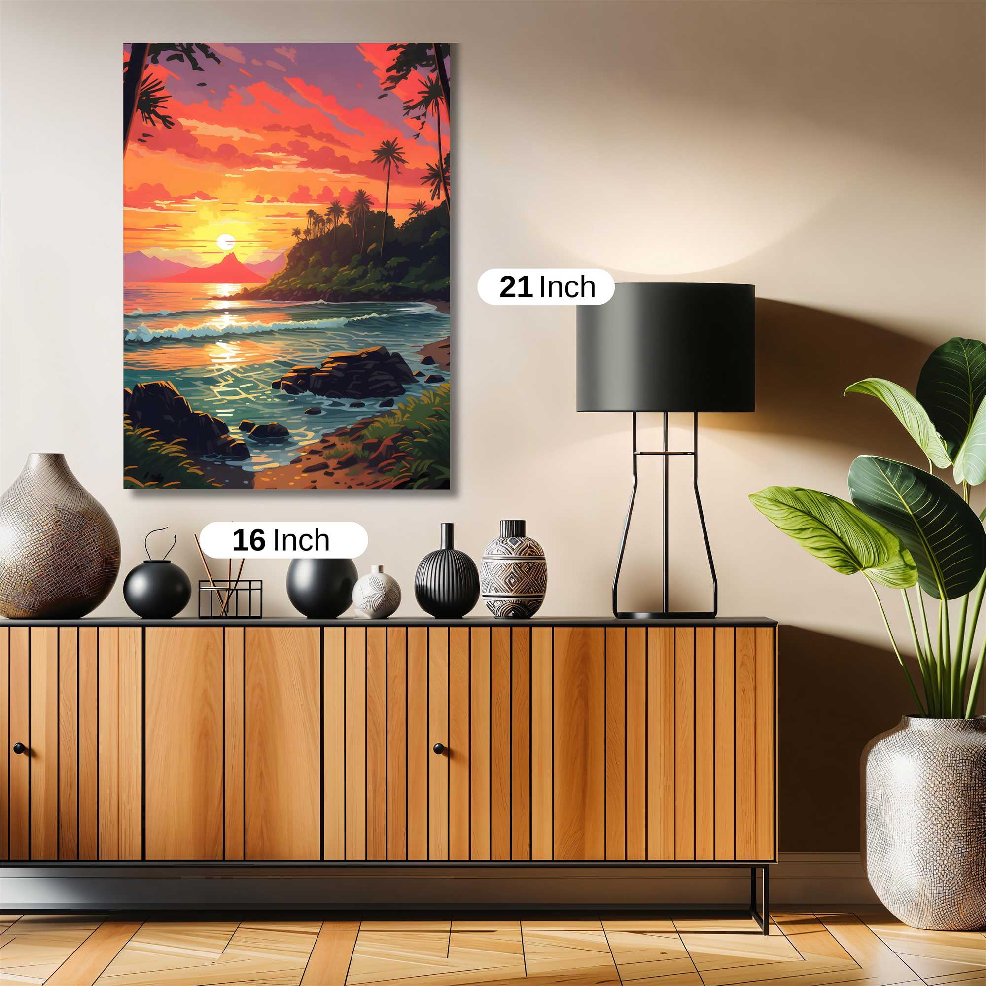 Sunset Serenity Safe Wall Magnetic / M