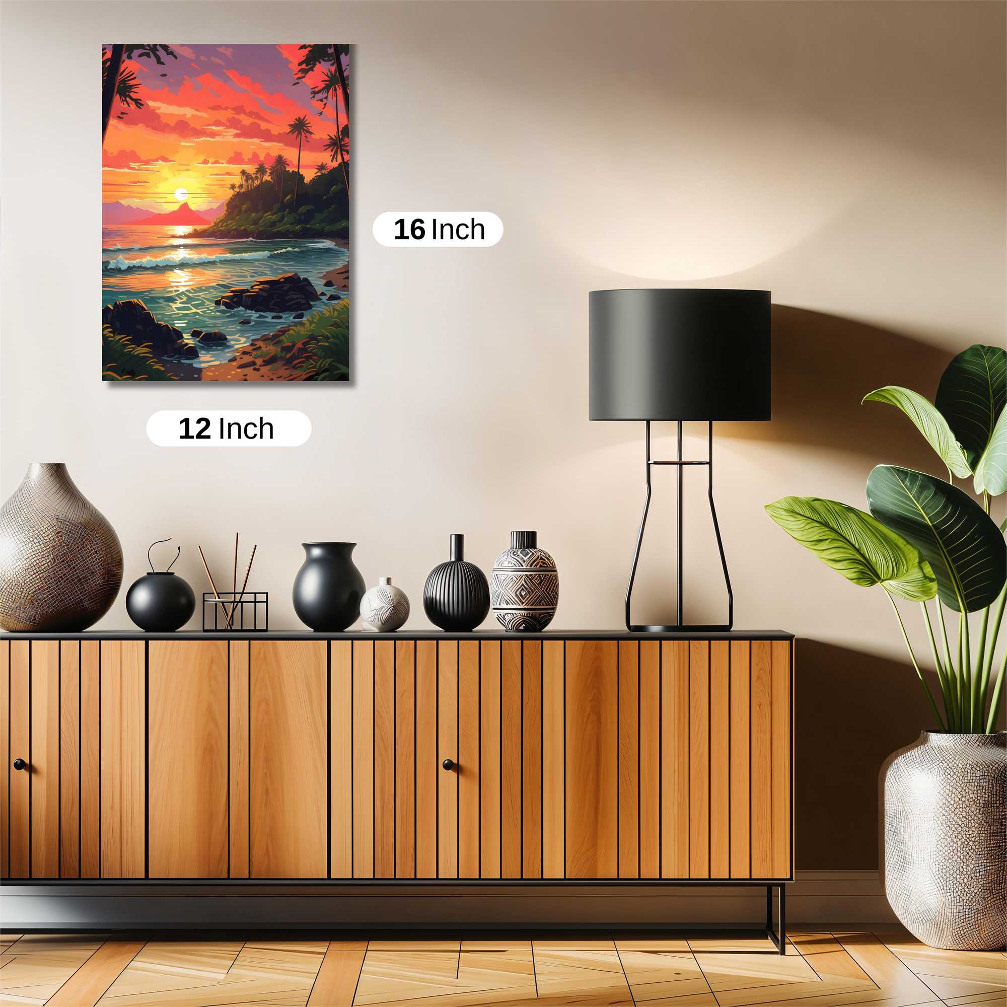 Sunset Serenity Safe Wall Magnetic / M