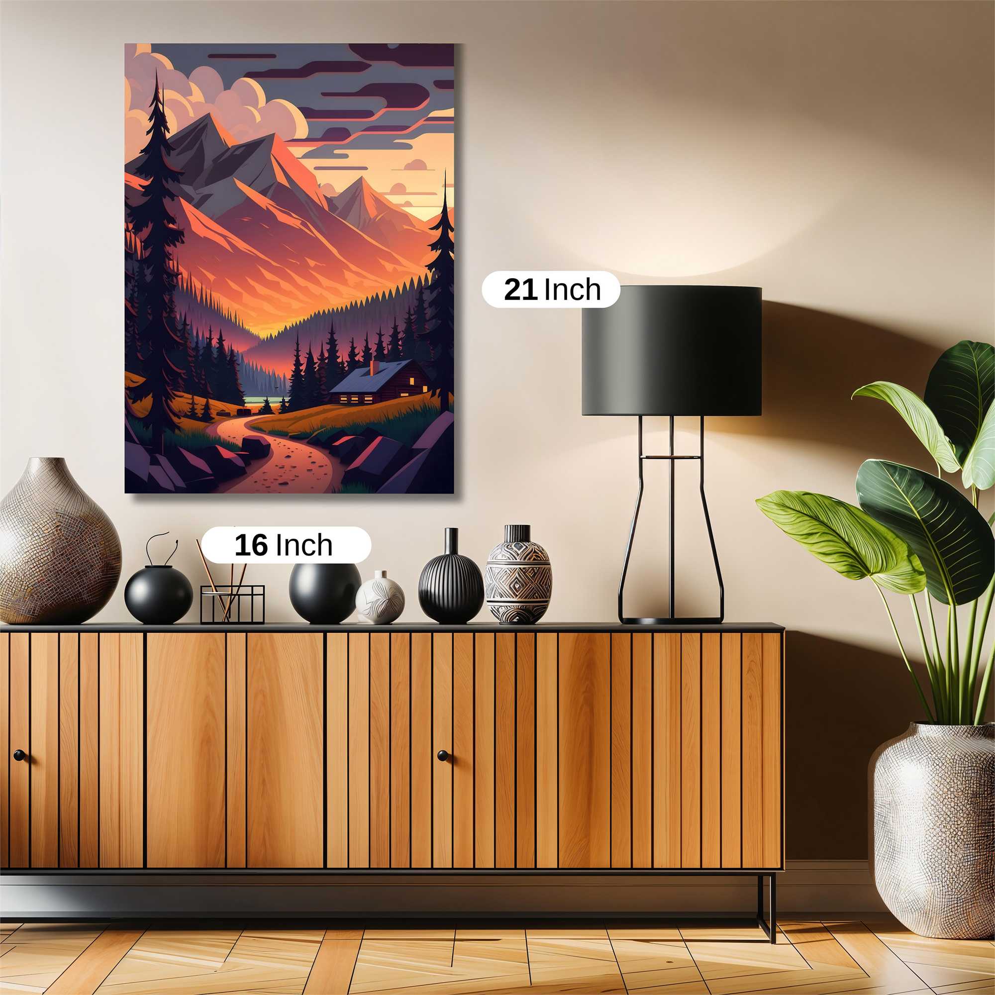 Mountain Serenity Safe Wall Magnetic / M