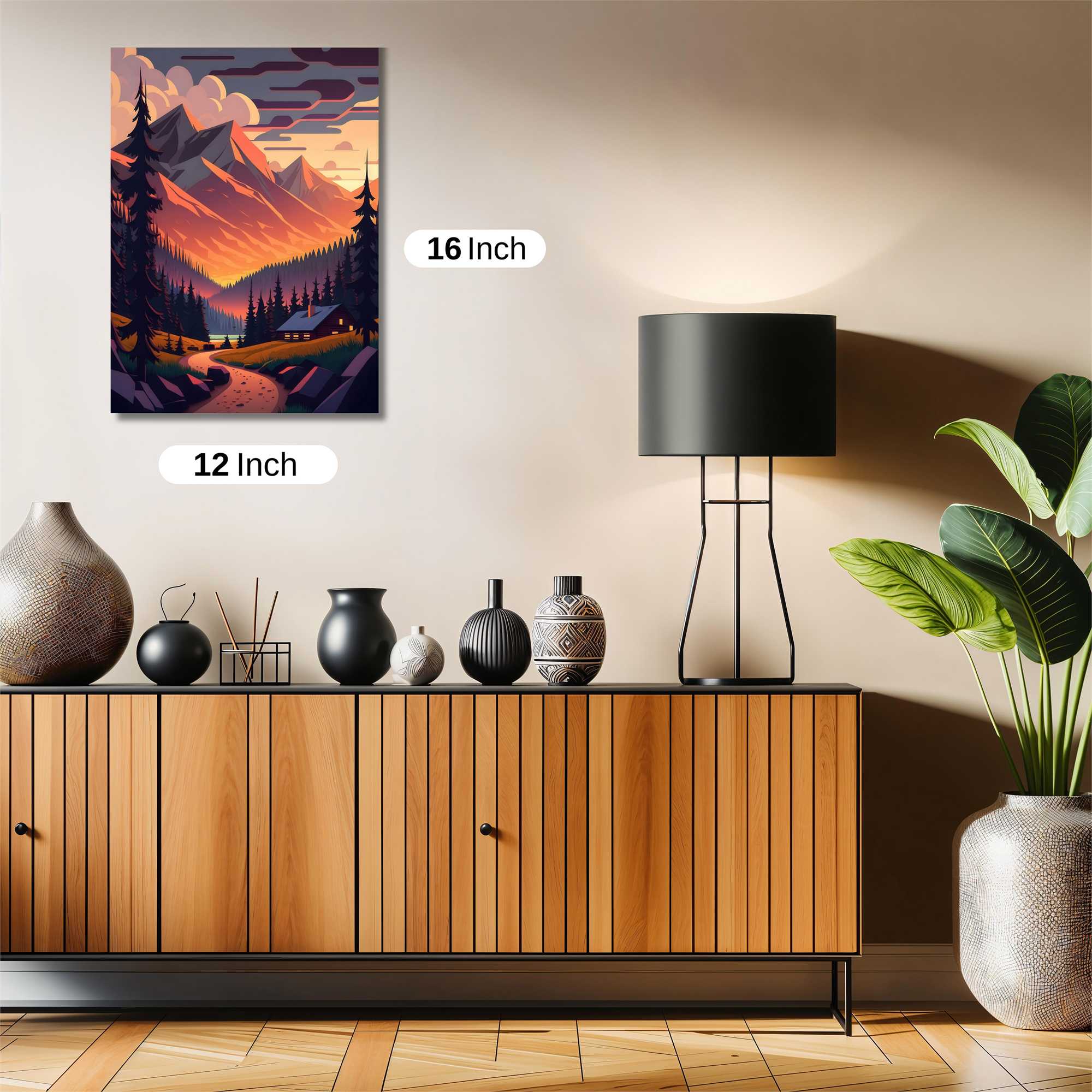 Mountain Serenity Safe Wall Magnetic / M