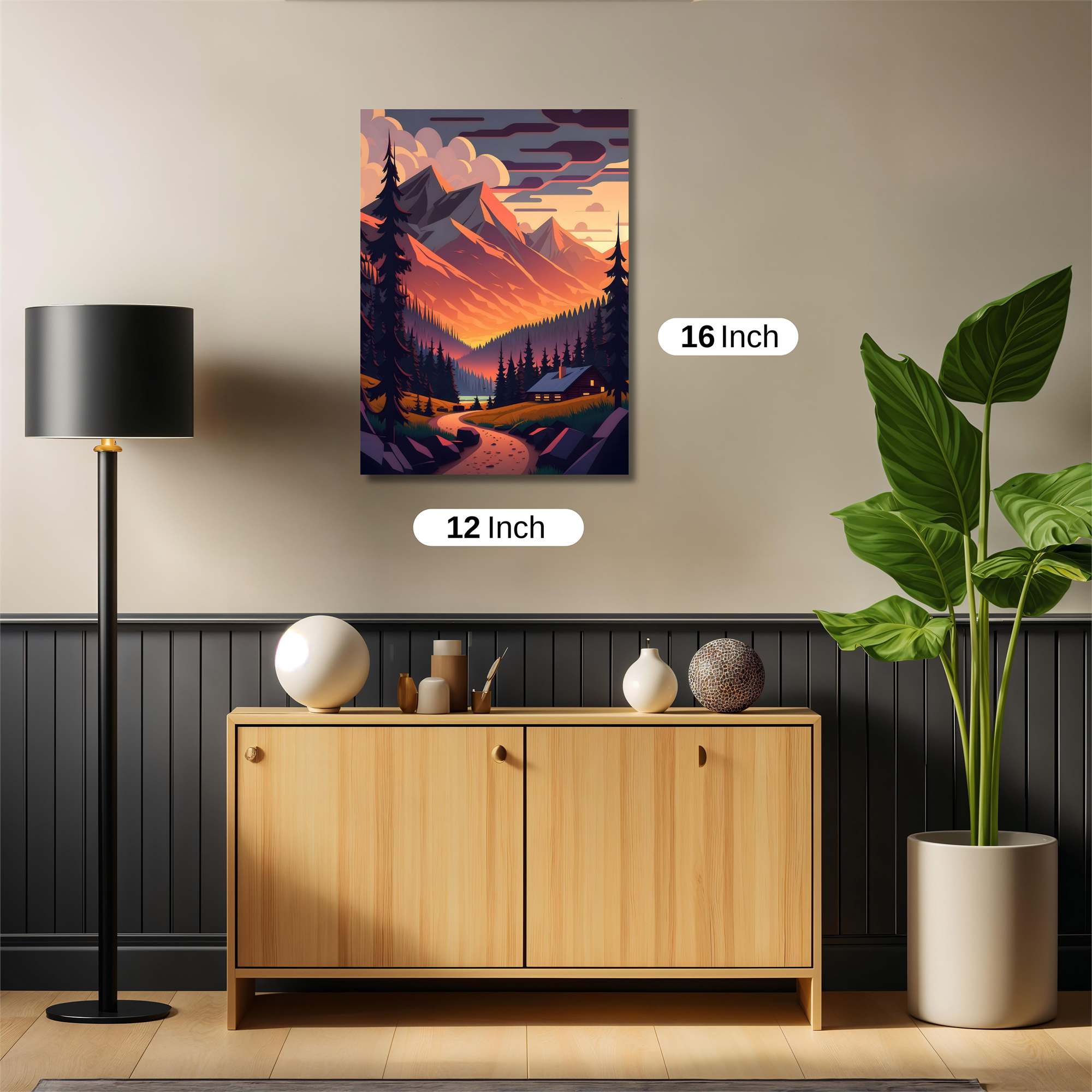 Mountain Serenity Safe Wall Magnetic / M