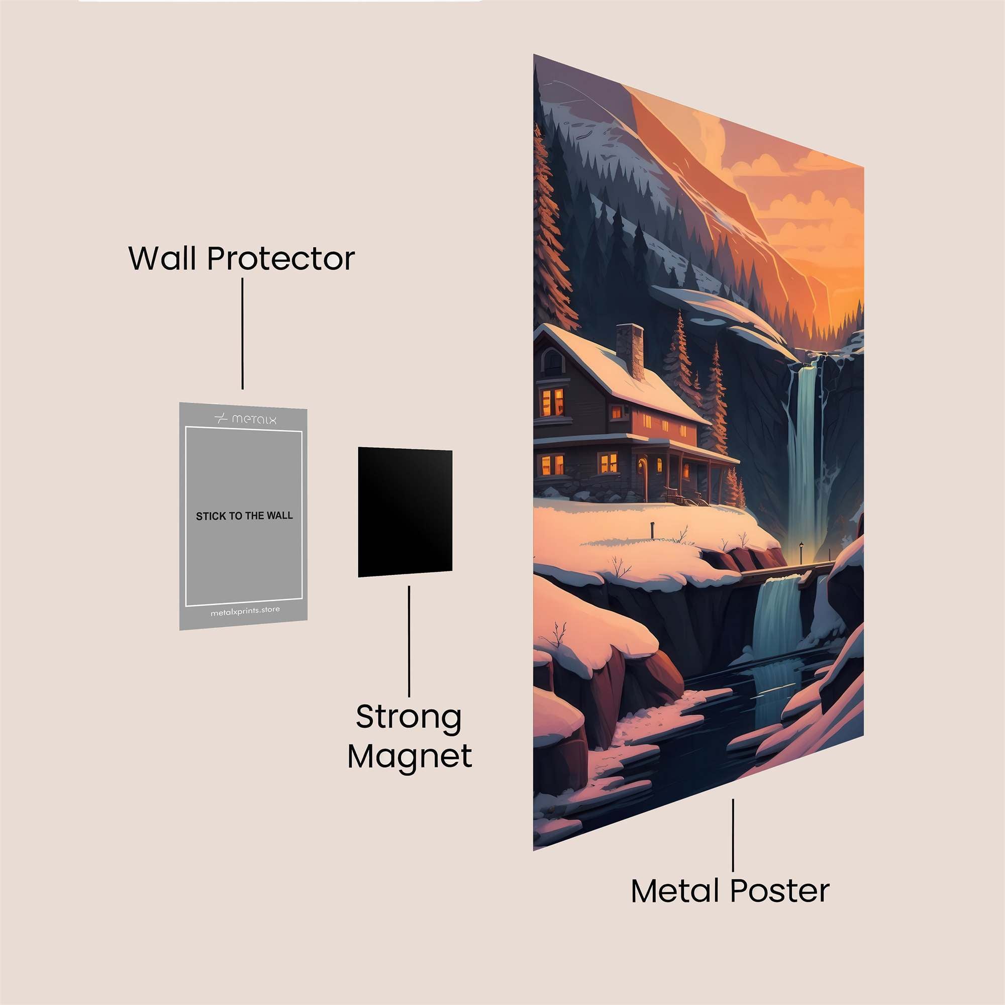 Cabin Serenity Safe Wall Magnetic / M