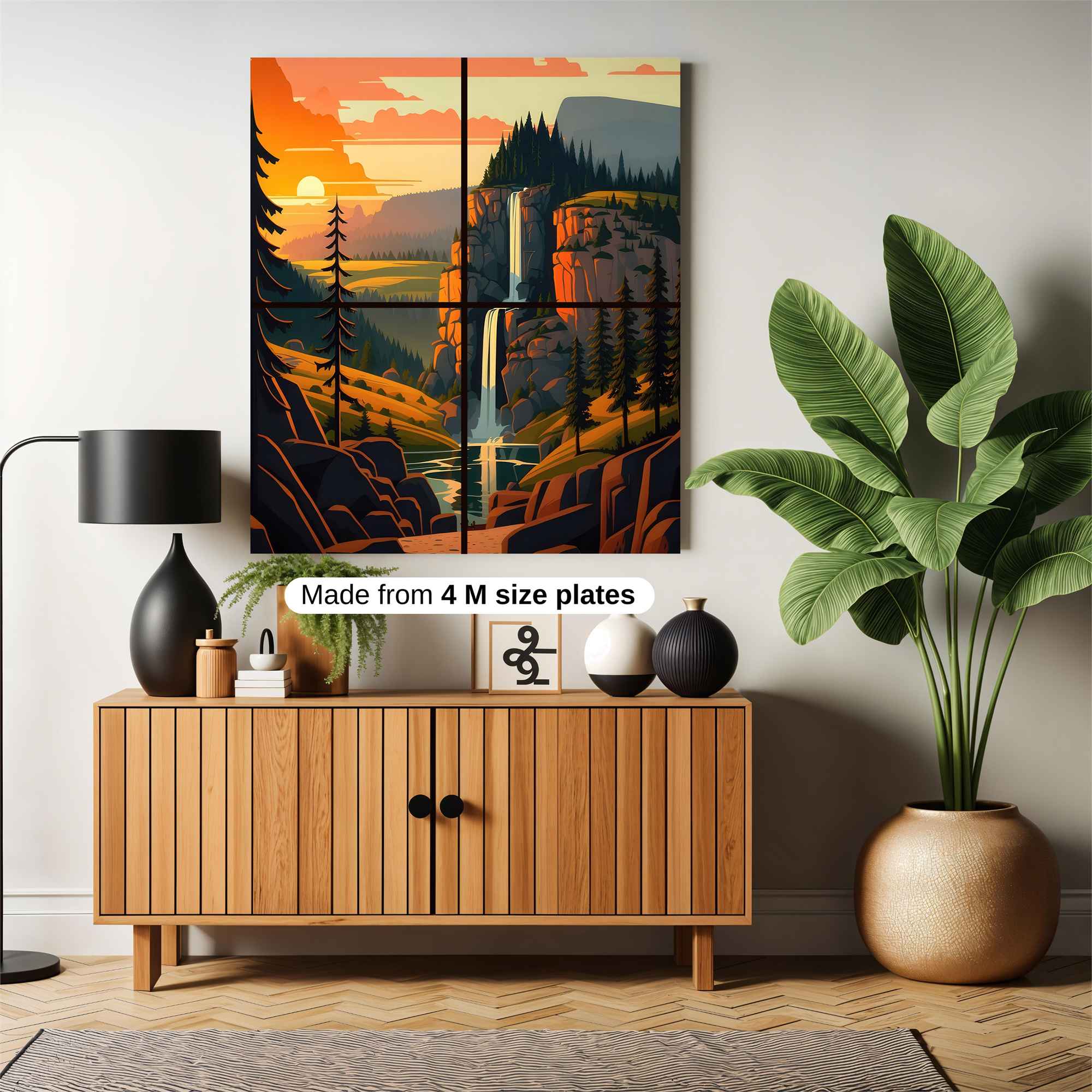 Sunset Serenity Safe Wall Magnetic / M