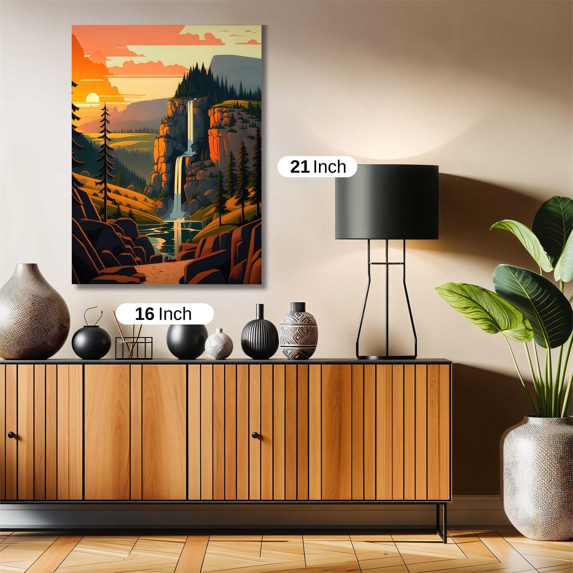 Sunset Serenity Safe Wall Magnetic / M