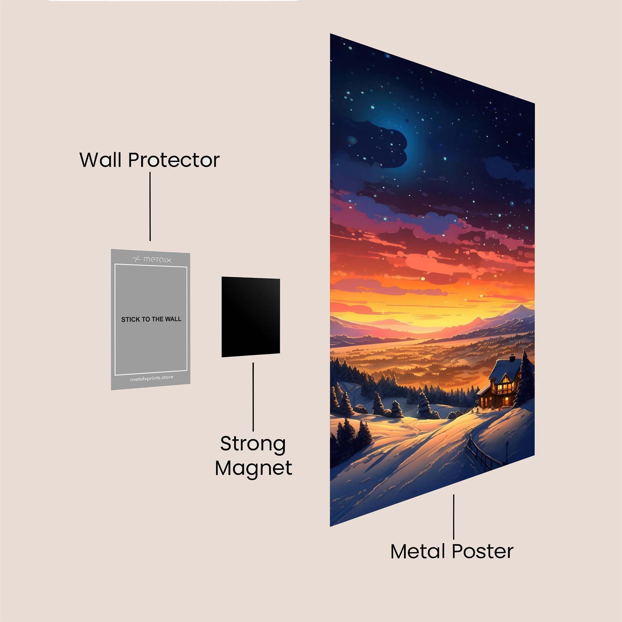 Cabin Bliss Safe Wall Magnetic / M