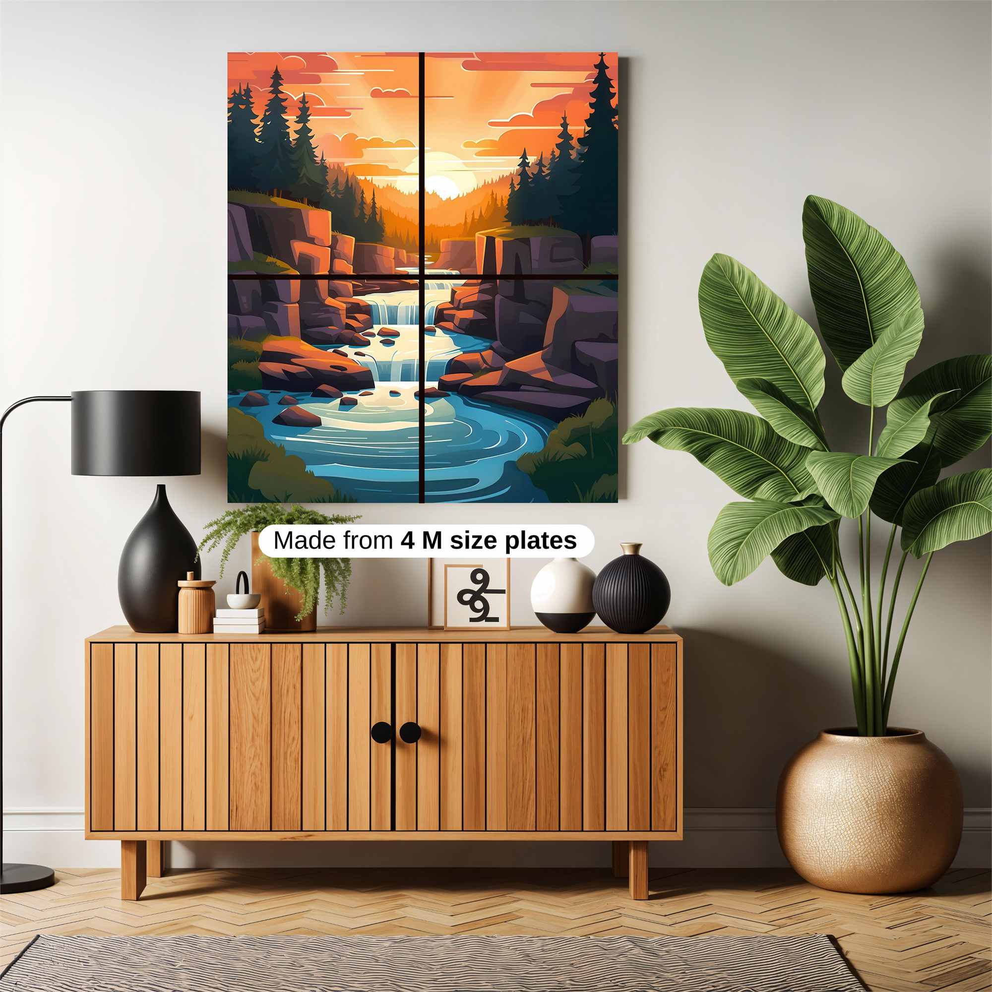 Sunset Serenity Safe Wall Magnetic / M