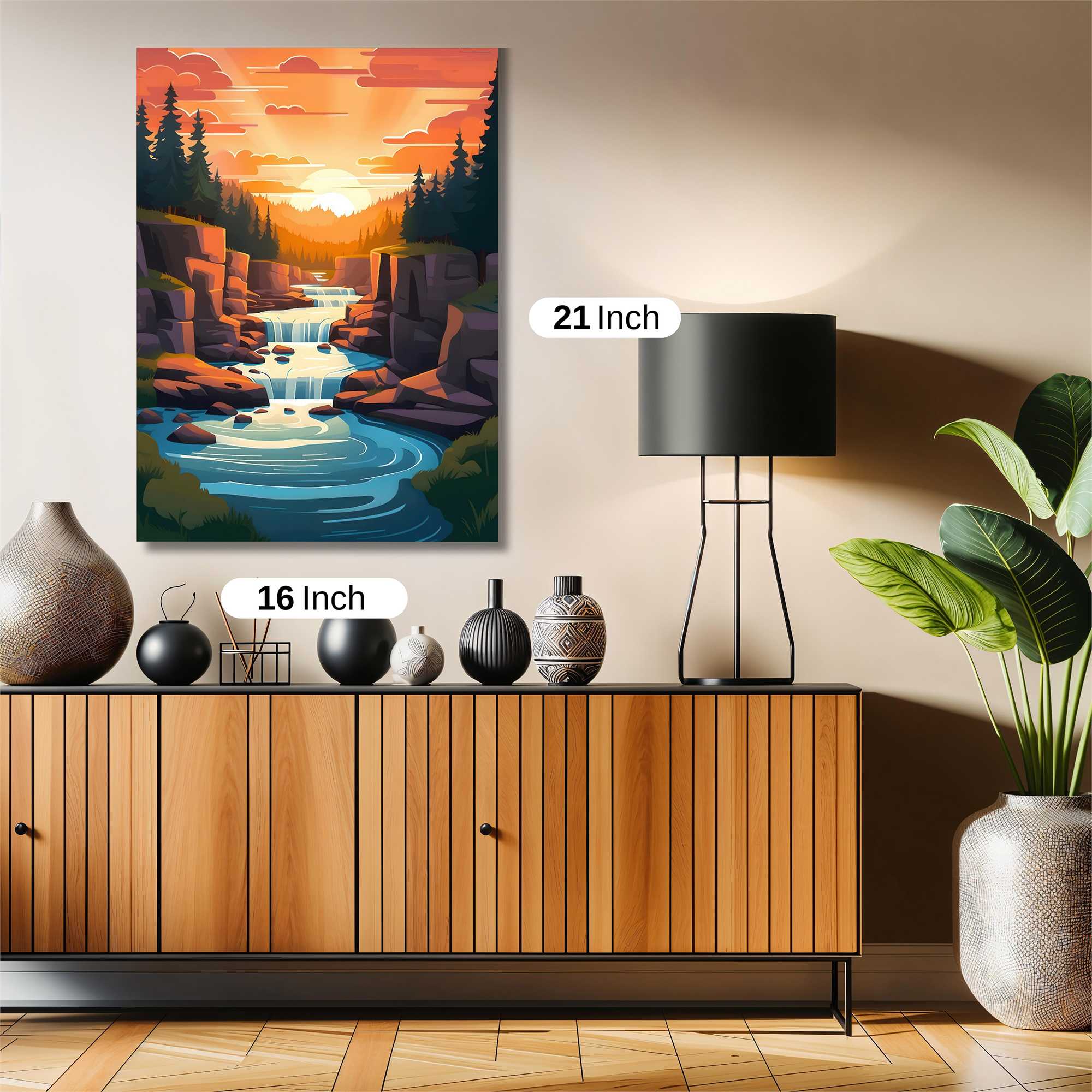 Sunset Serenity Safe Wall Magnetic / M