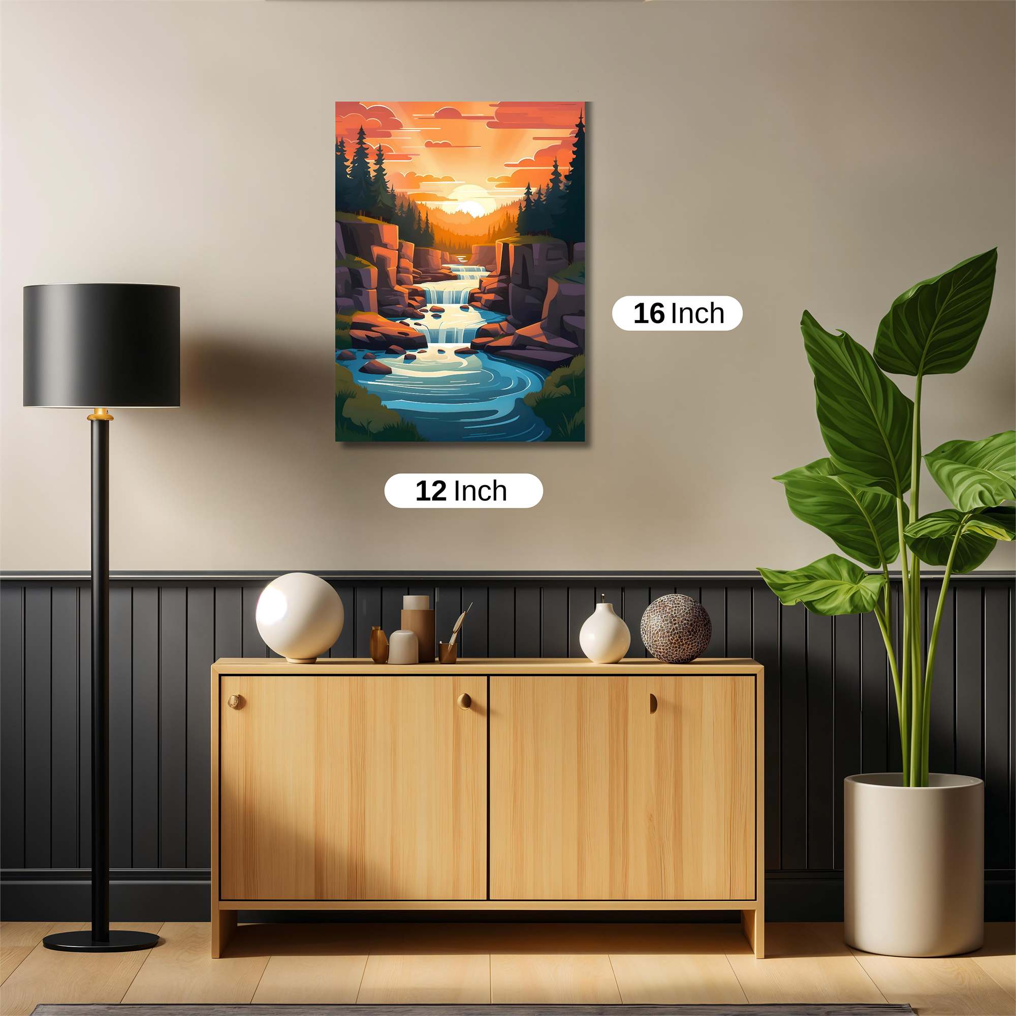 Sunset Serenity Safe Wall Magnetic / M