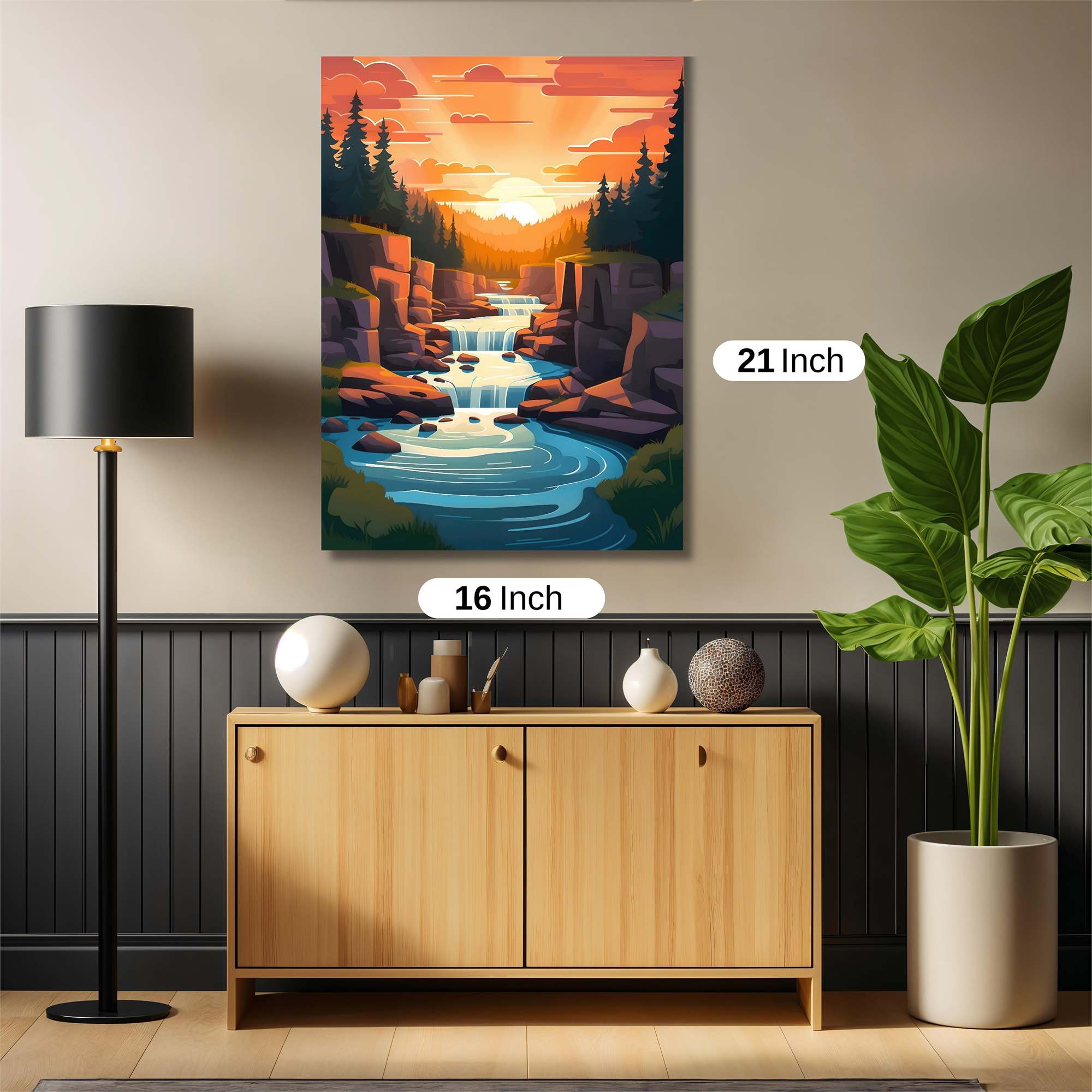 Sunset Serenity Safe Wall Magnetic / M