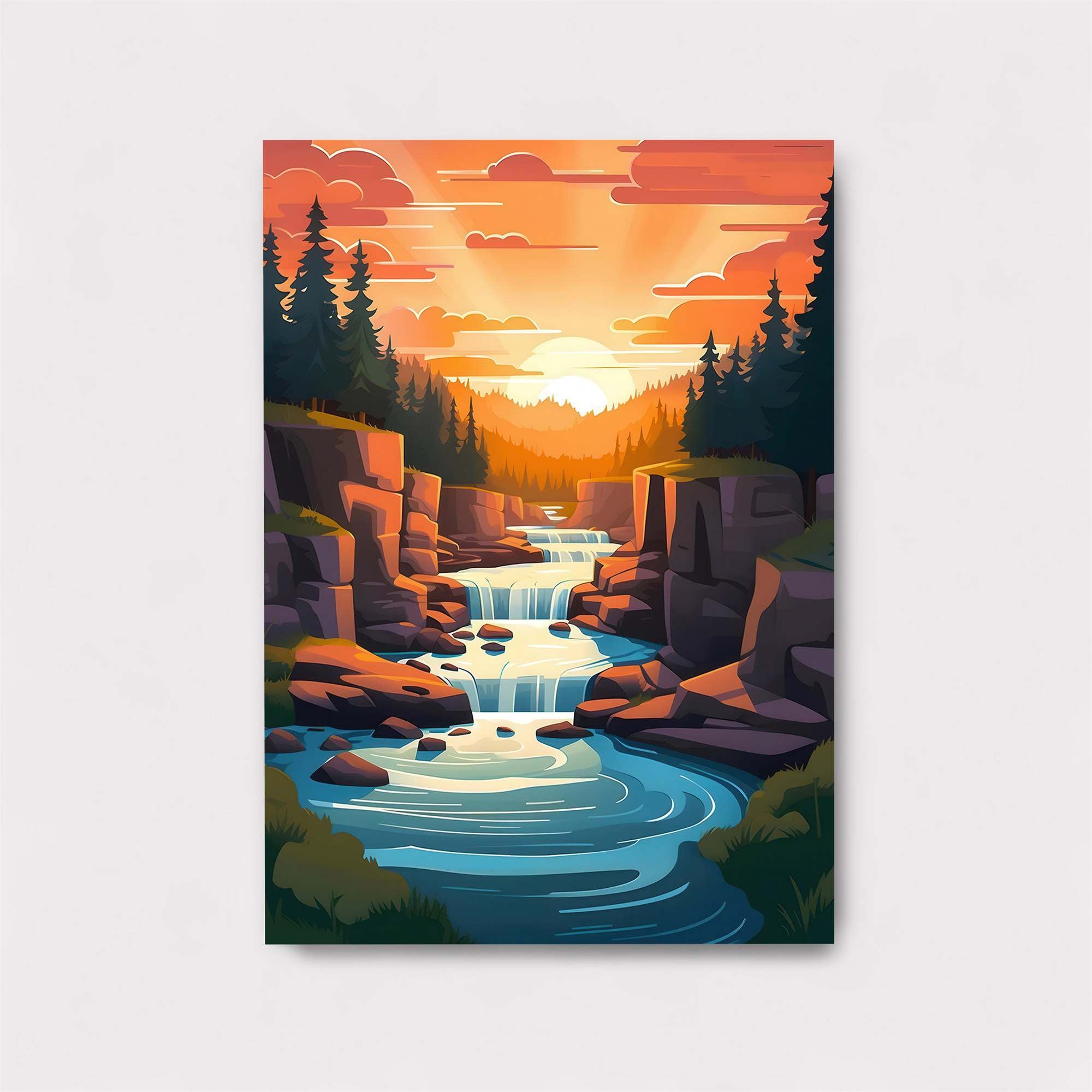 Sunset Serenity Safe Wall Magnetic / M