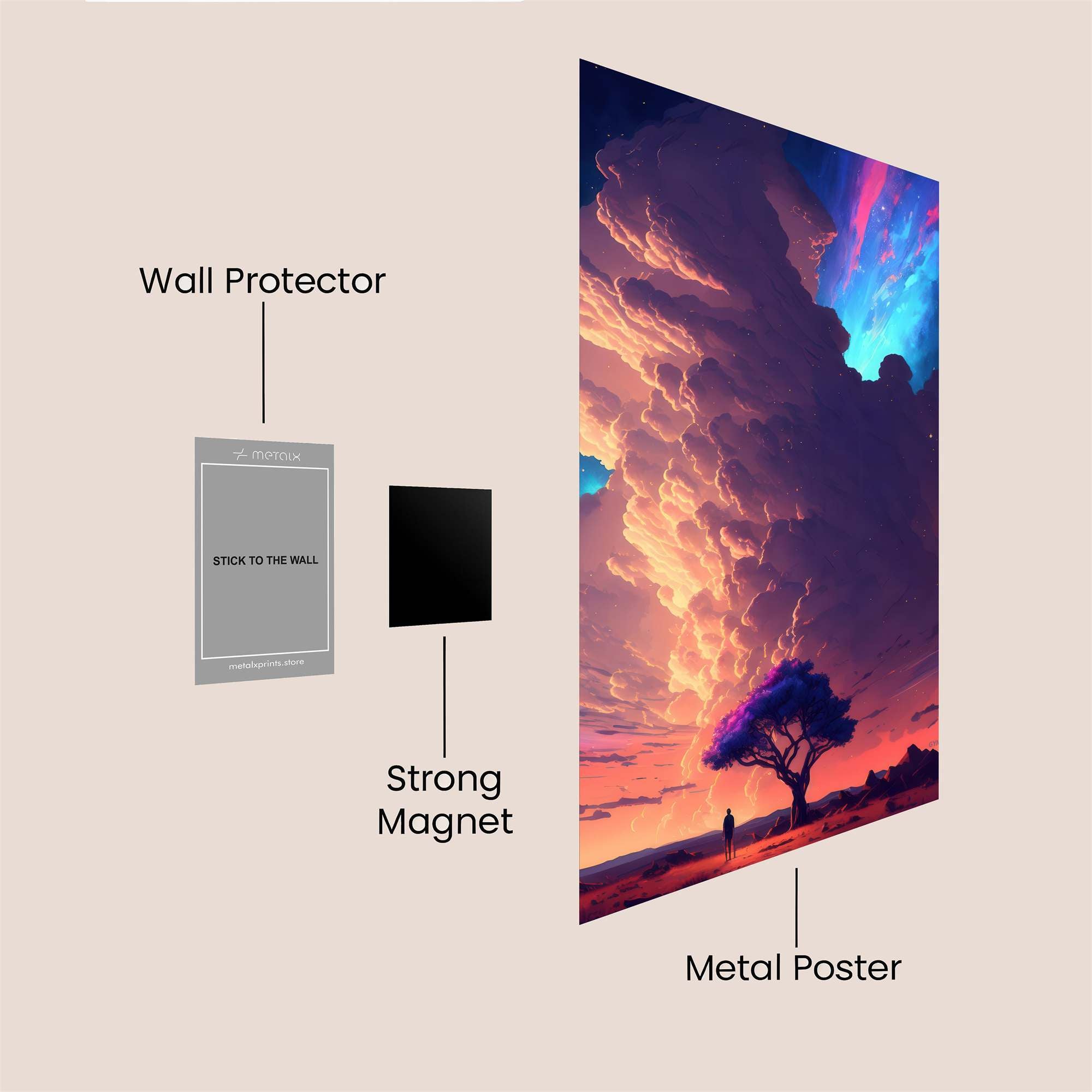 Aurora Dream Safe Wall Magnetic / M