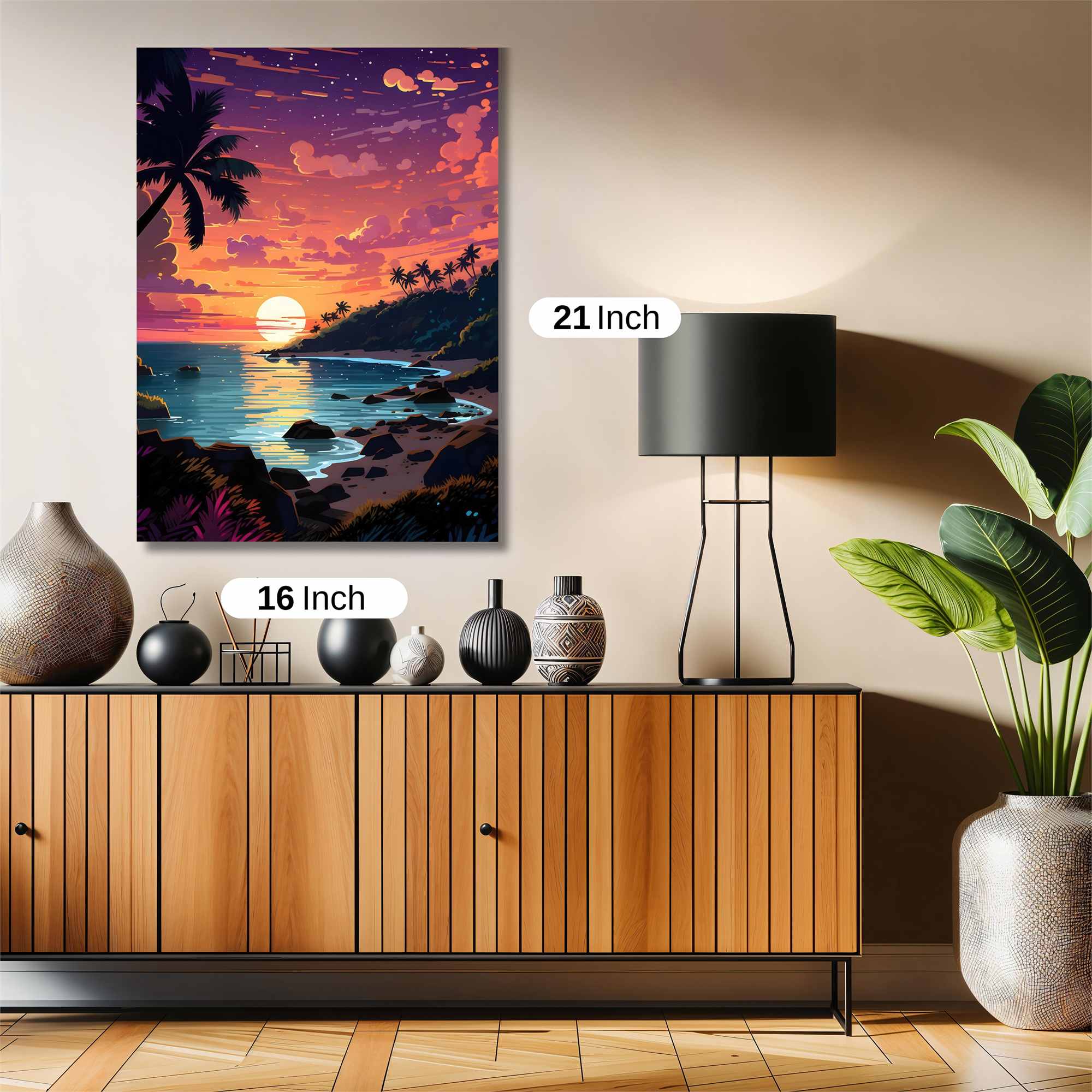 Sunset Serenity Safe Wall Magnetic / M