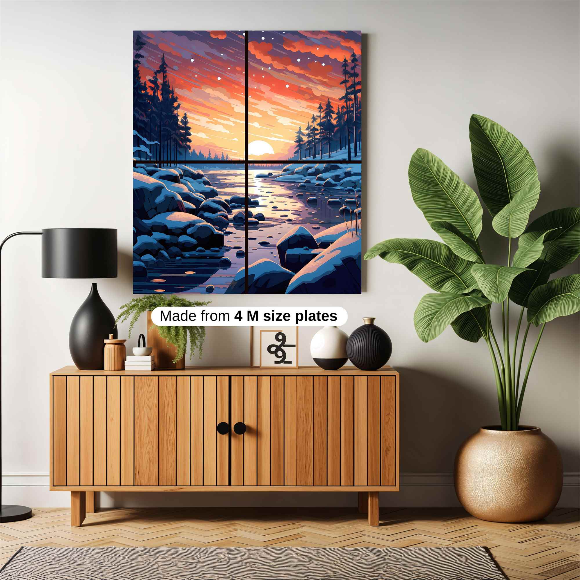 Sunset Serenity Safe Wall Magnetic / M