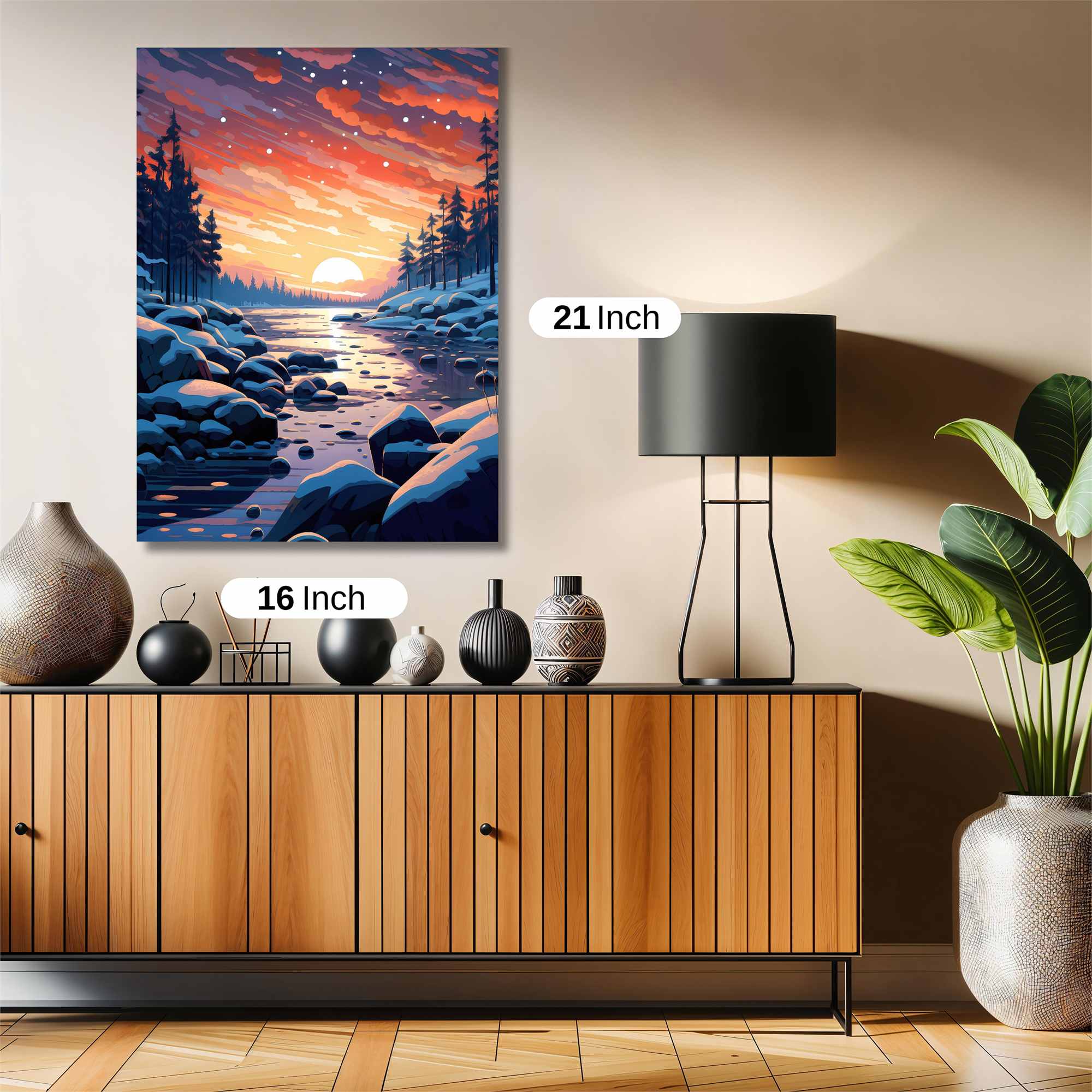 Sunset Serenity Safe Wall Magnetic / M