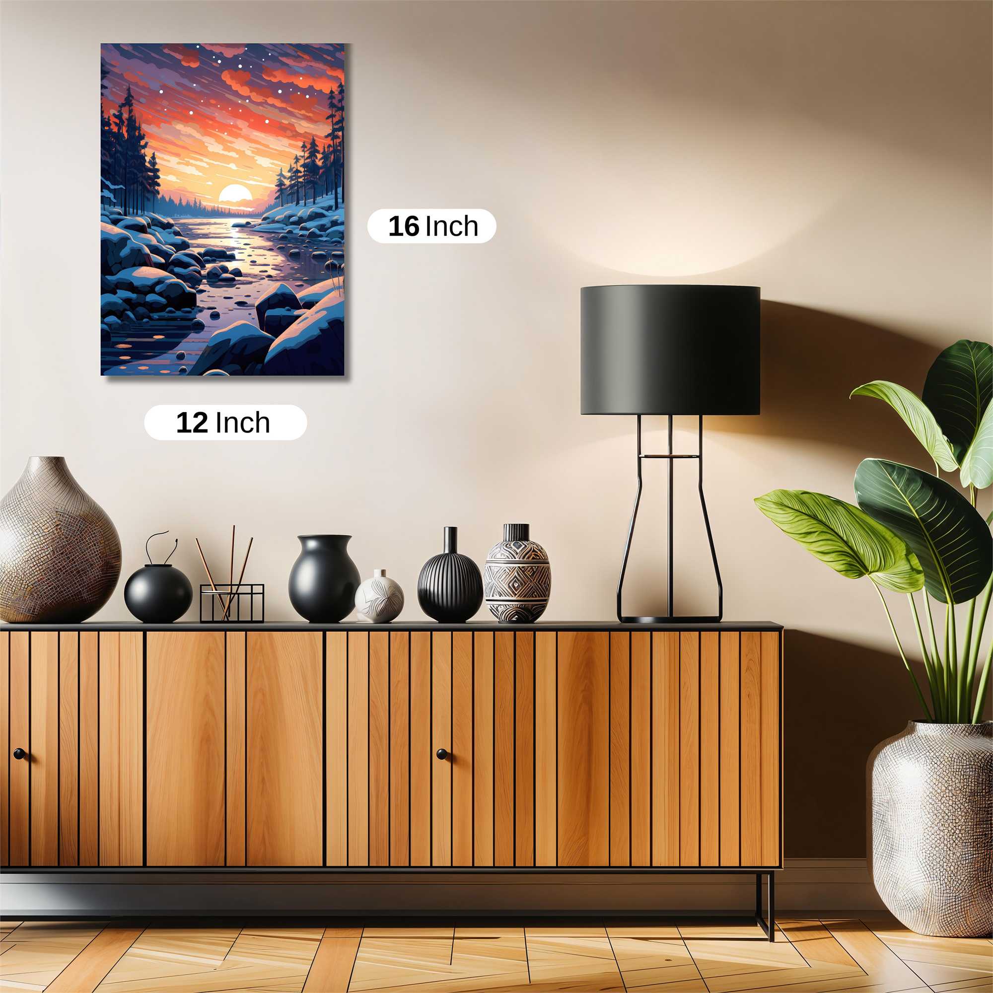 Sunset Serenity Safe Wall Magnetic / M