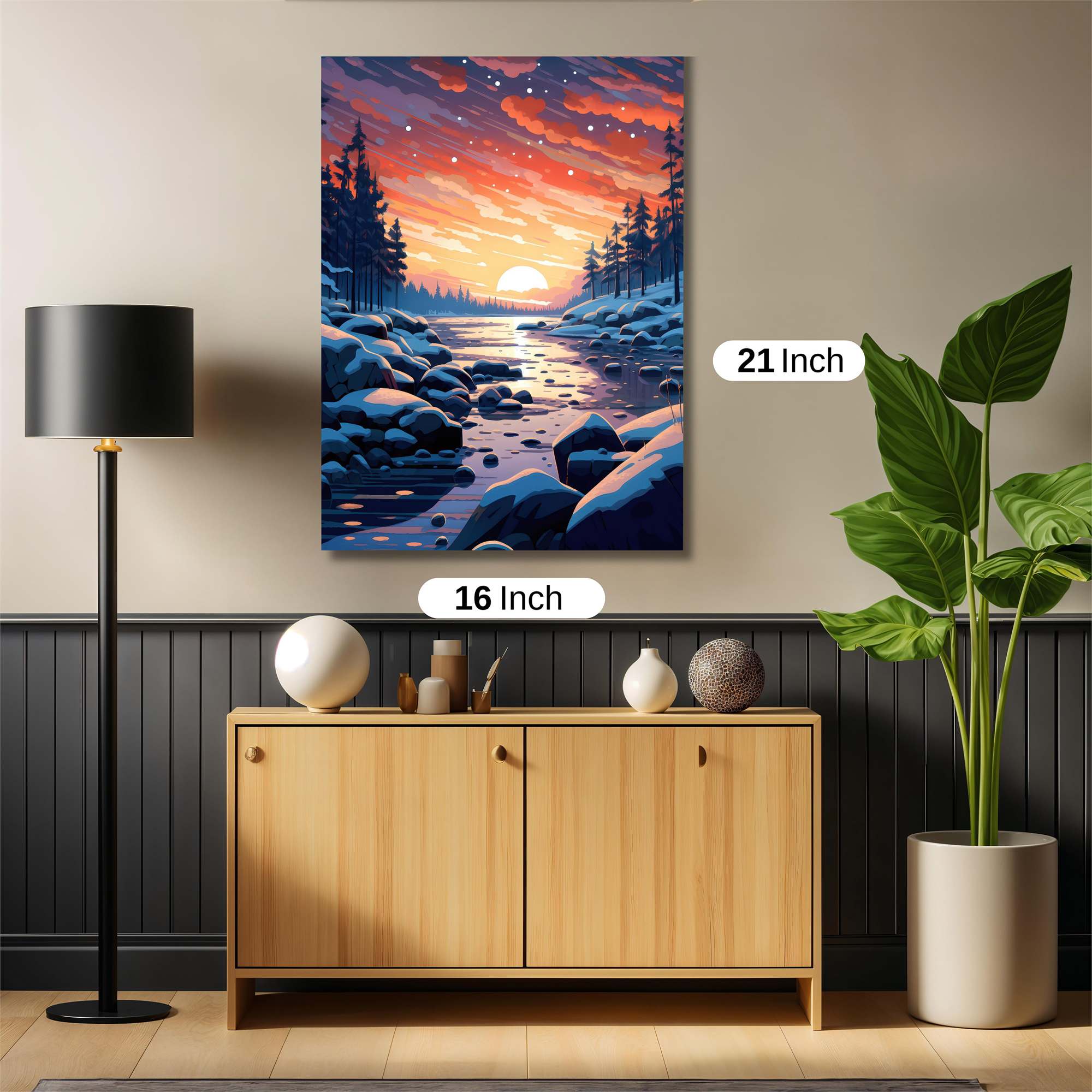Sunset Serenity Safe Wall Magnetic / M
