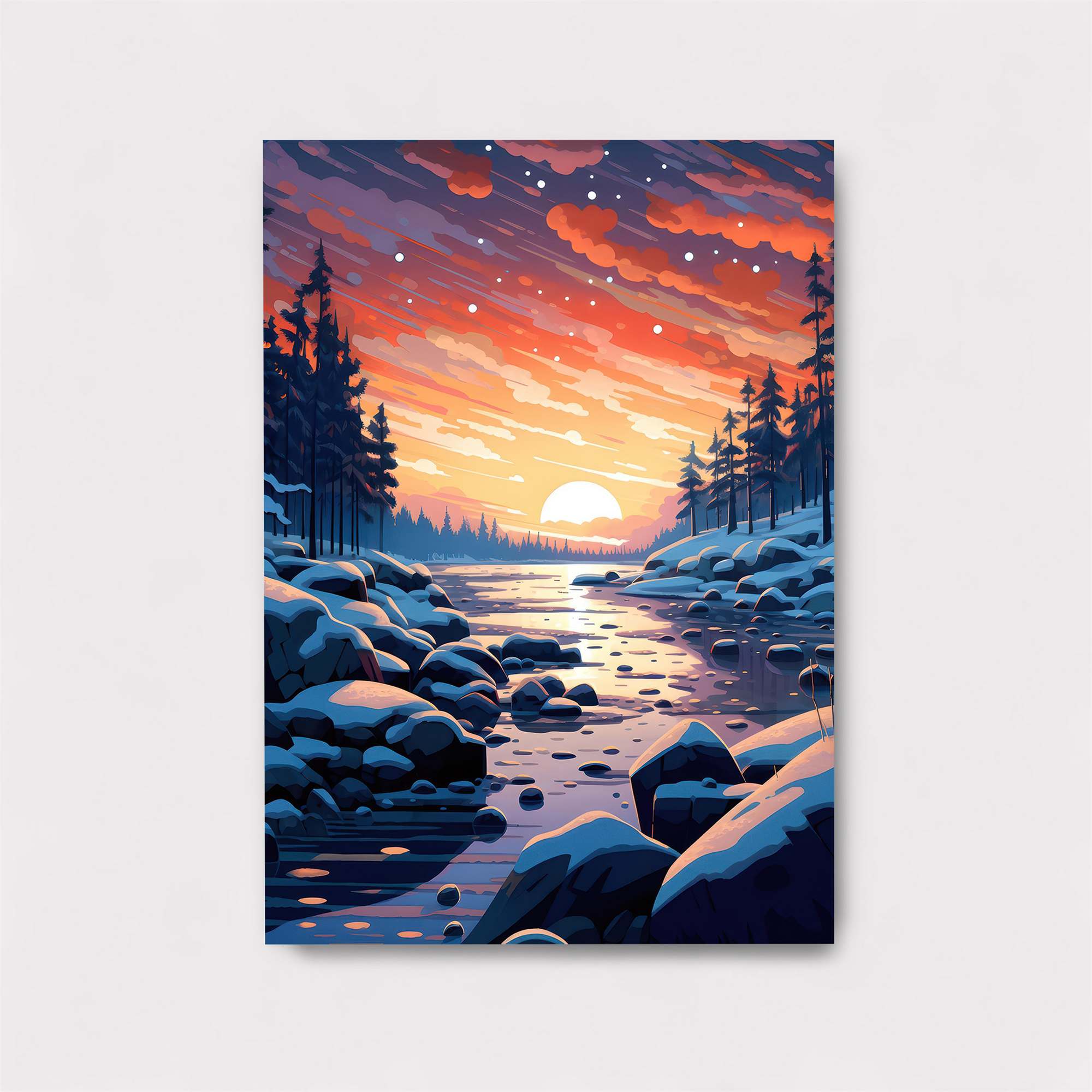 Sunset Serenity Safe Wall Magnetic / M
