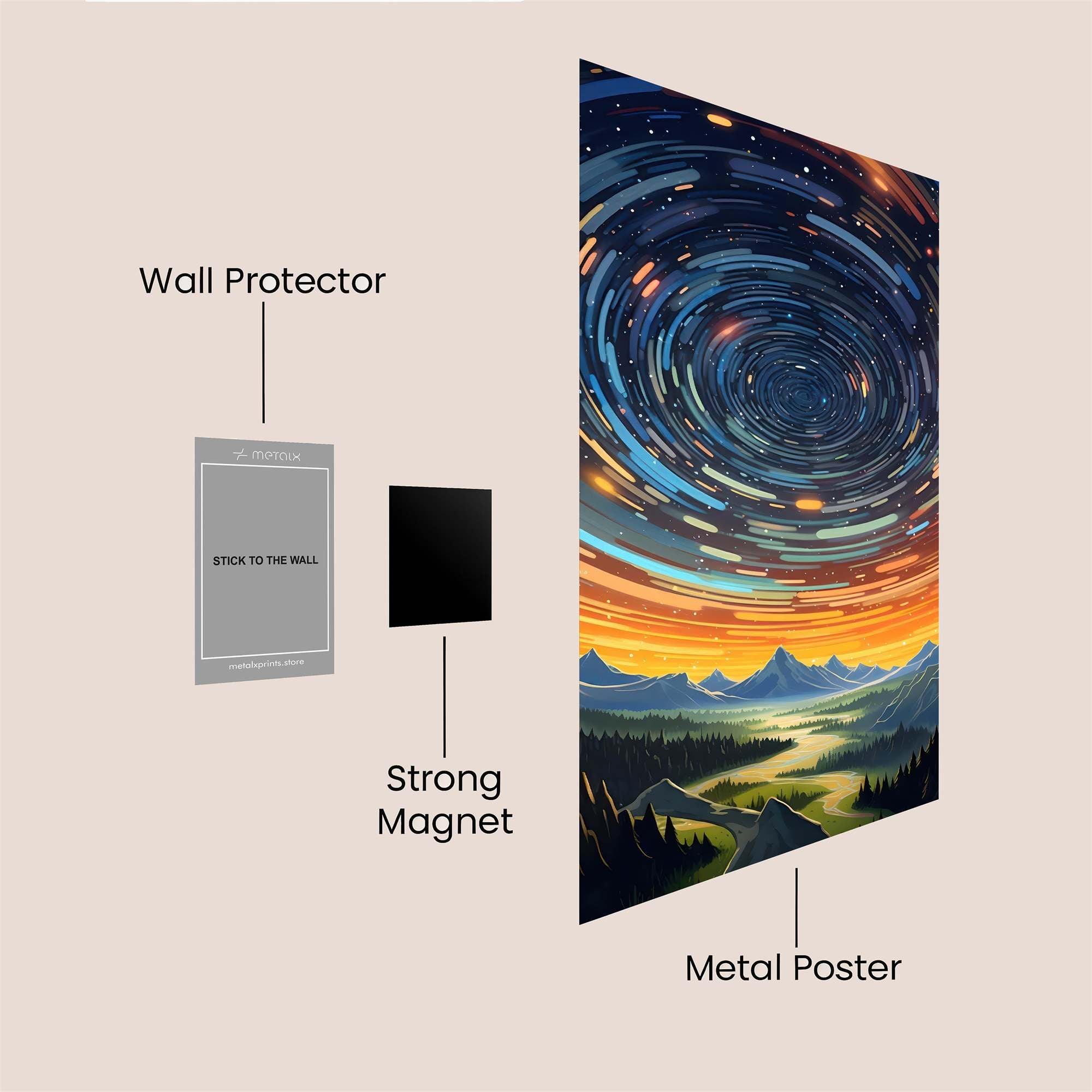 Starry Serenity Safe Wall Magnetic / M