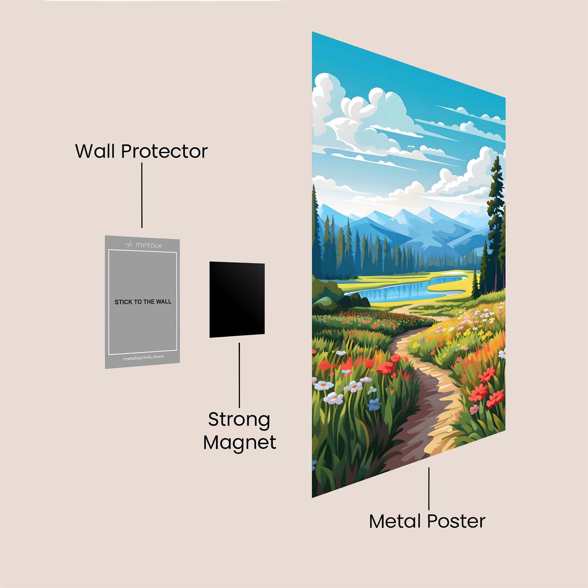 Nature's Bliss Safe Wall Magnetic / M