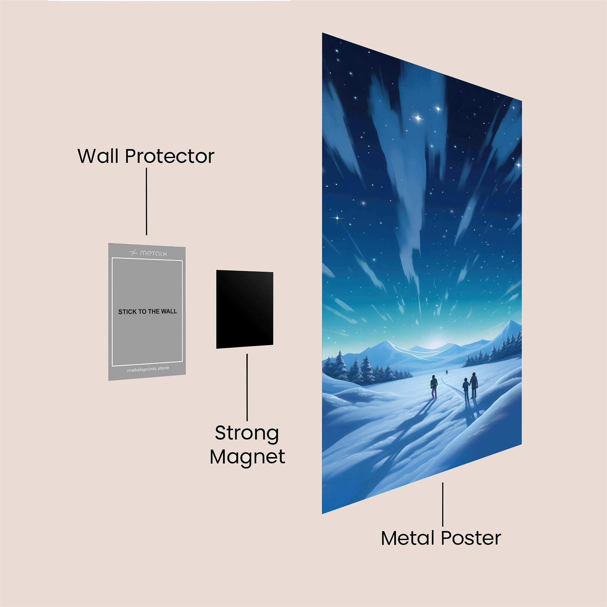 Starlit Serenity Safe Wall Magnetic / M