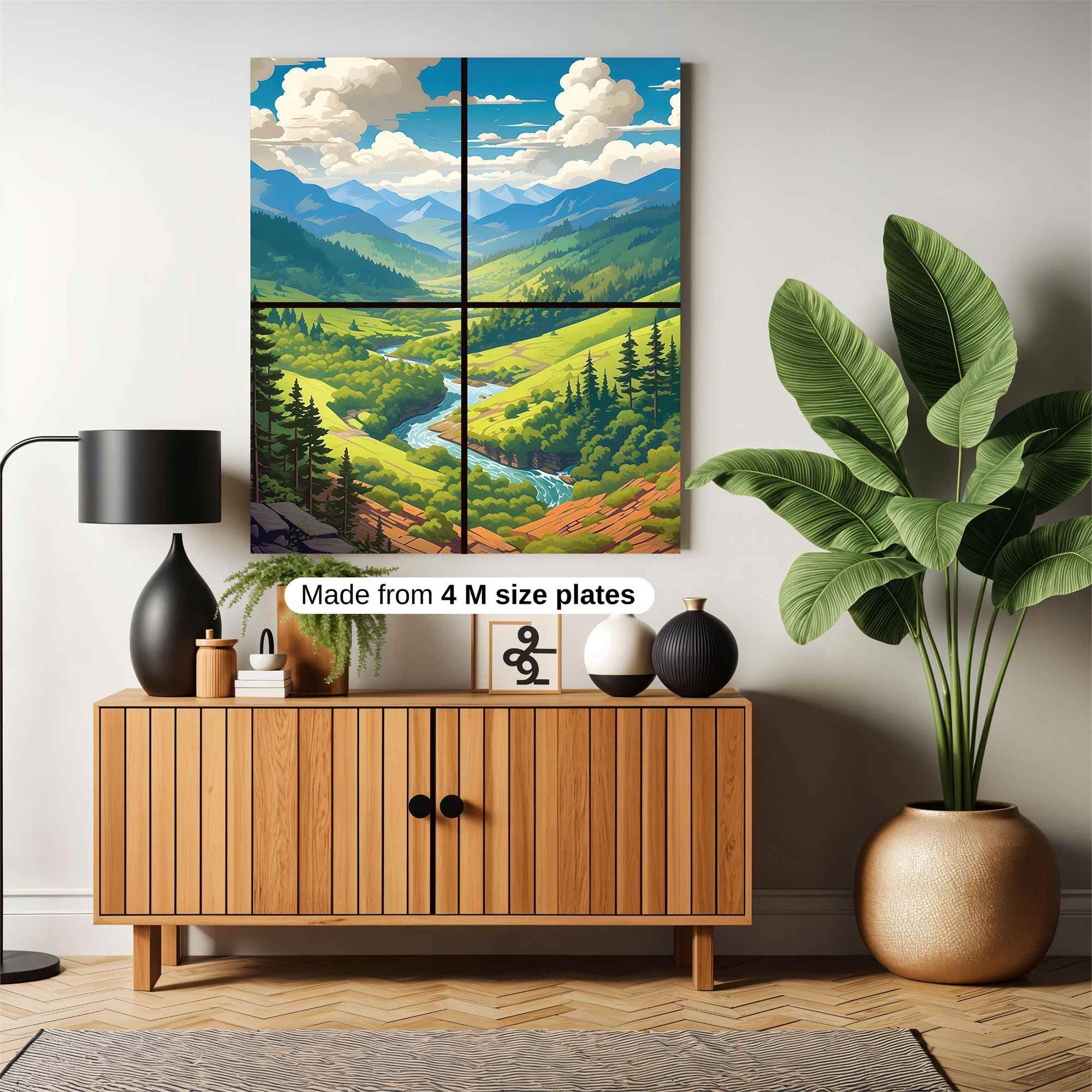 Mountain Serenity Safe Wall Magnetic / M