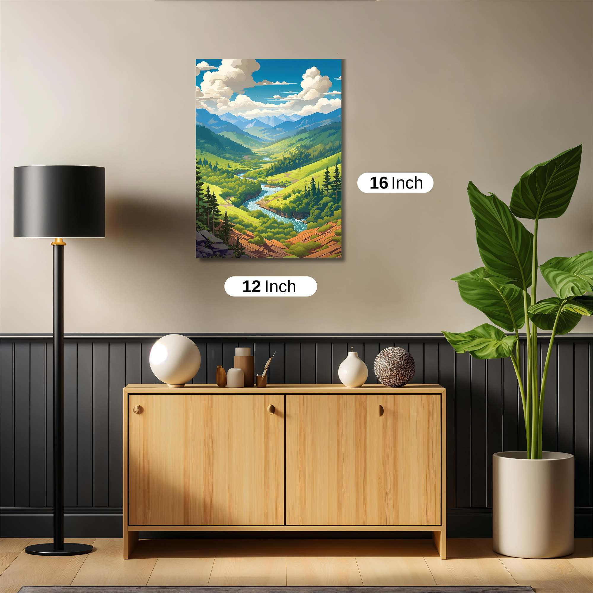 Mountain Serenity Safe Wall Magnetic / M