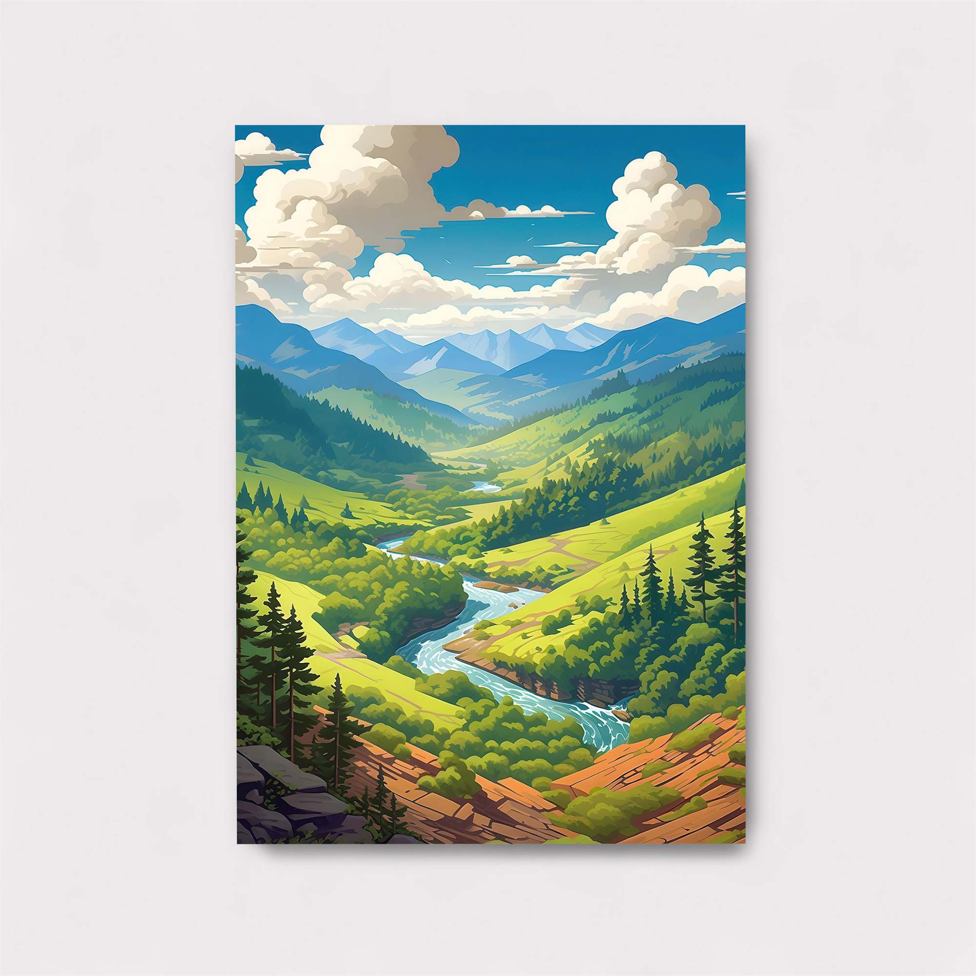 Mountain Serenity Safe Wall Magnetic / M