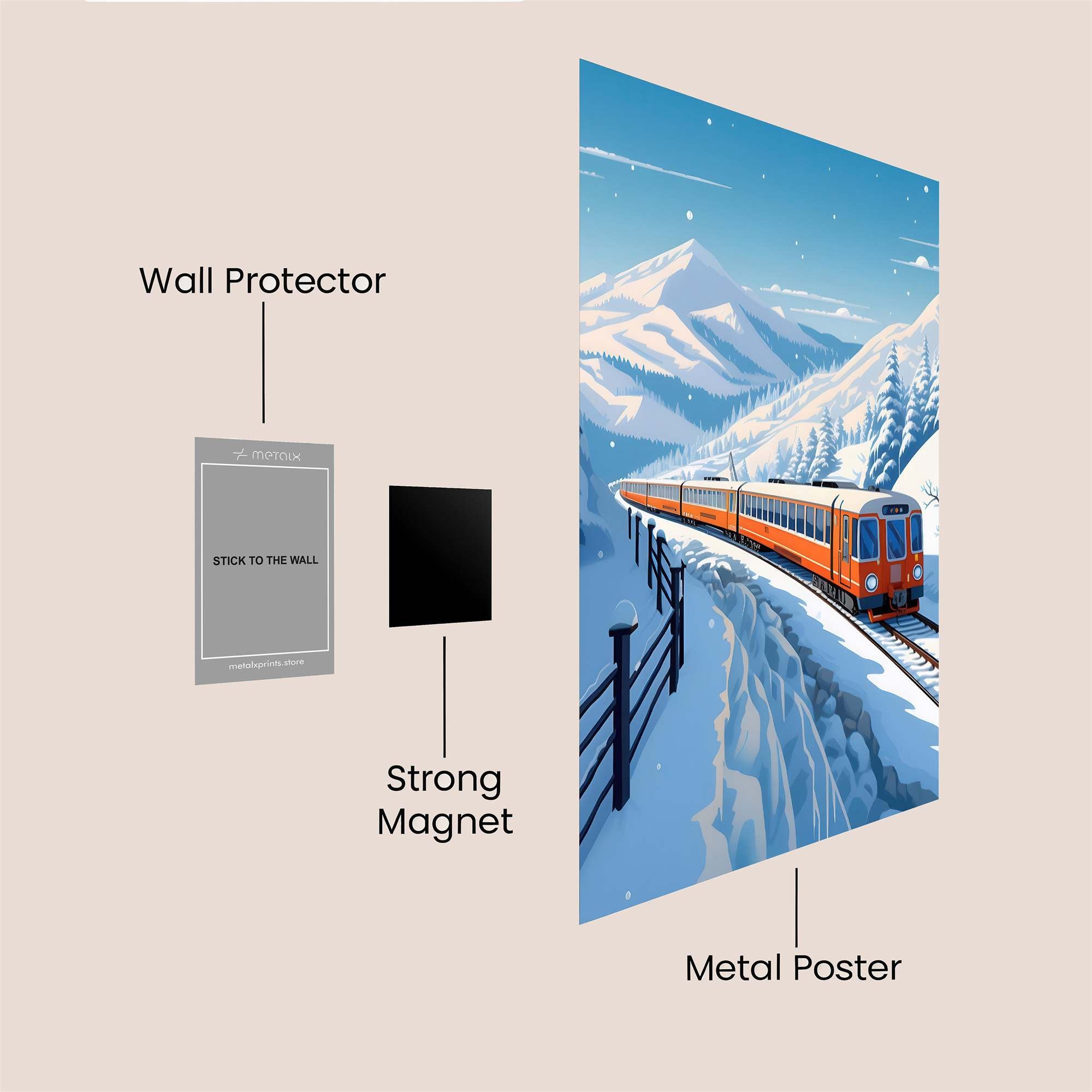 Mountain Serenity Safe Wall Magnetic / M