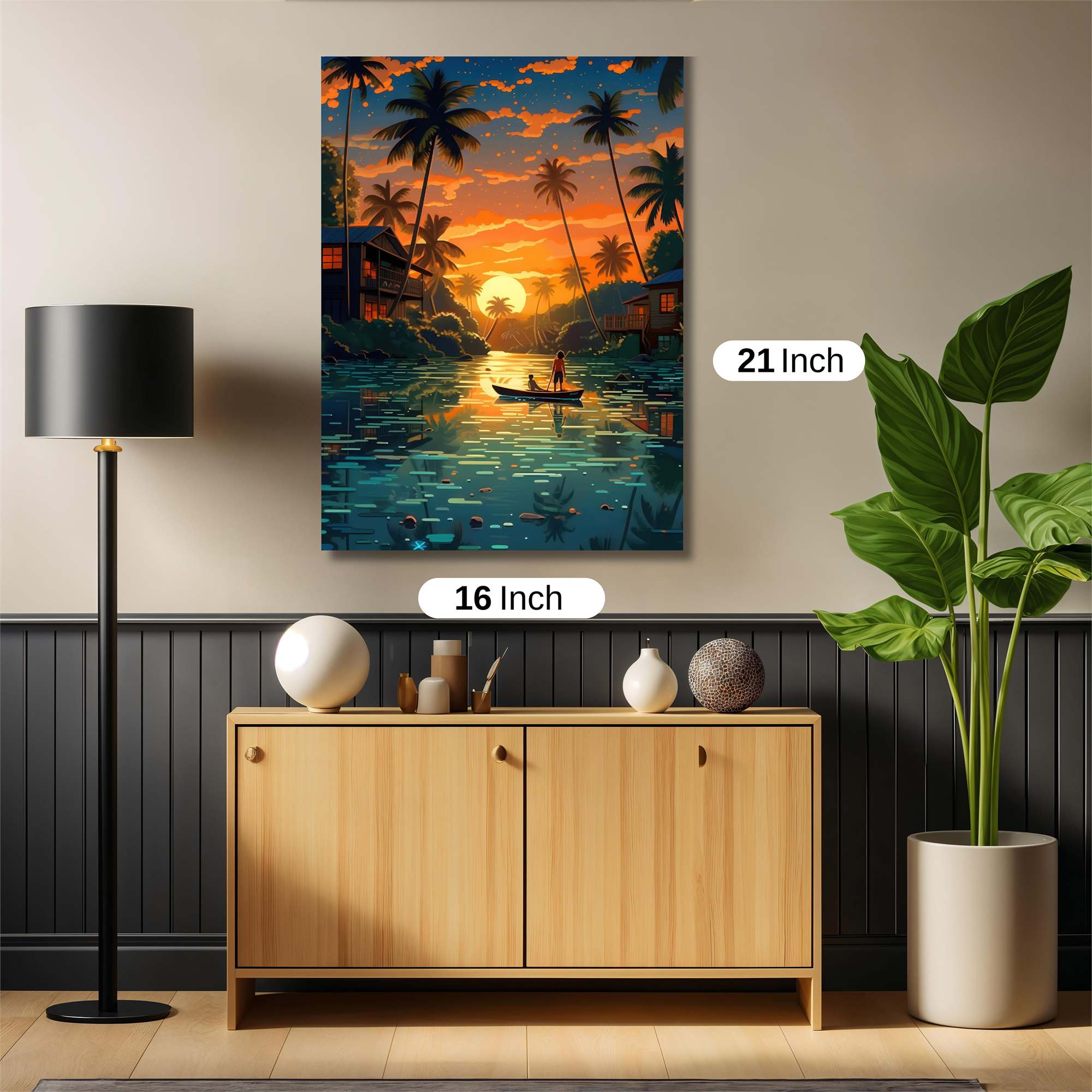 Sunset Serenity Safe Wall Magnetic / M