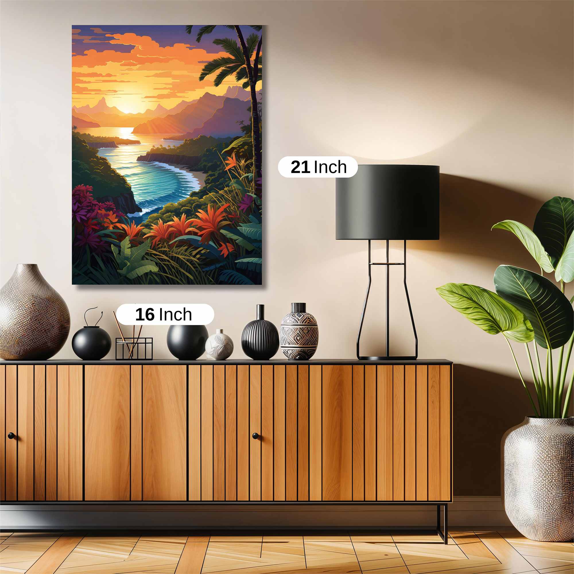 Sunset Serenity Safe Wall Magnetic / M