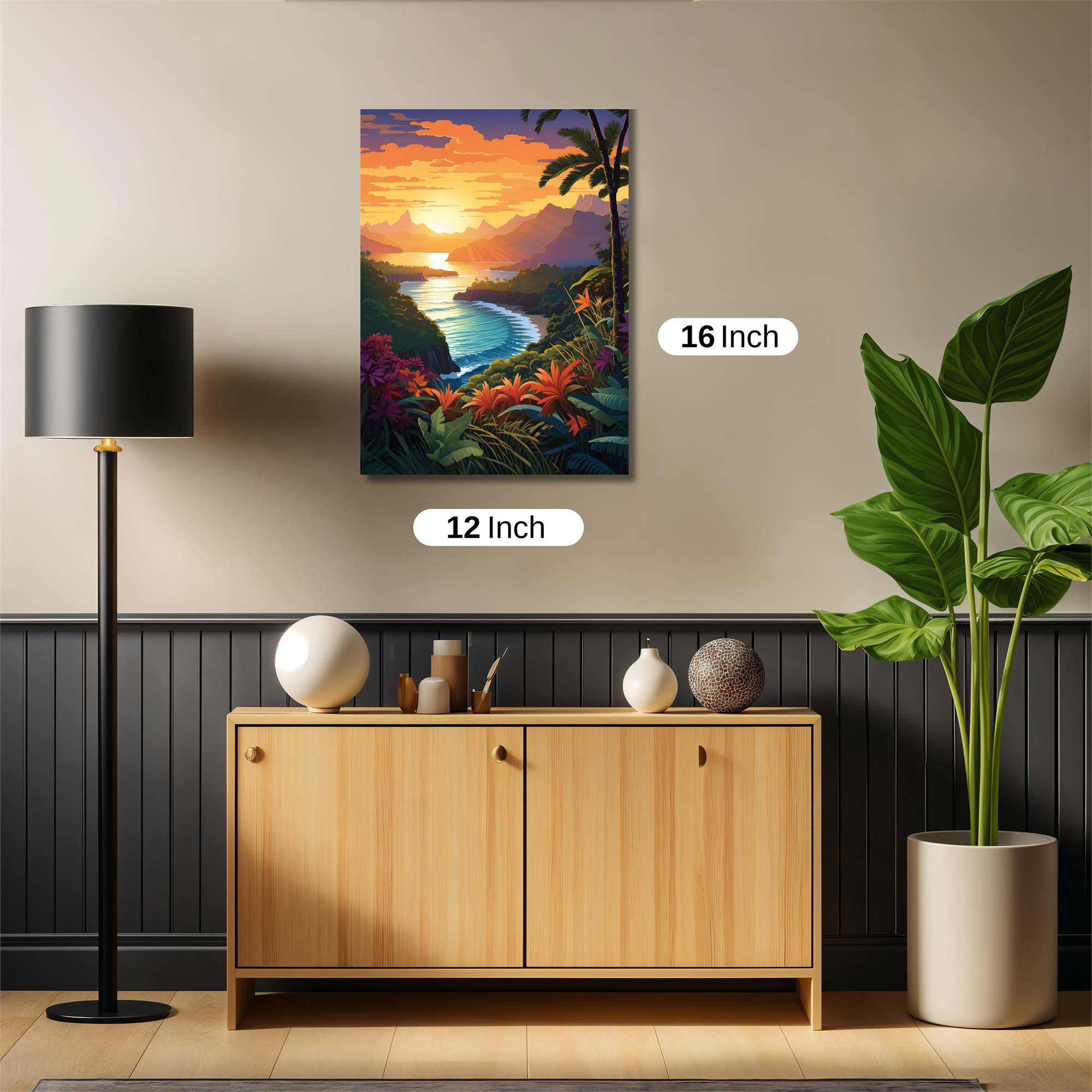 Sunset Serenity Safe Wall Magnetic / M