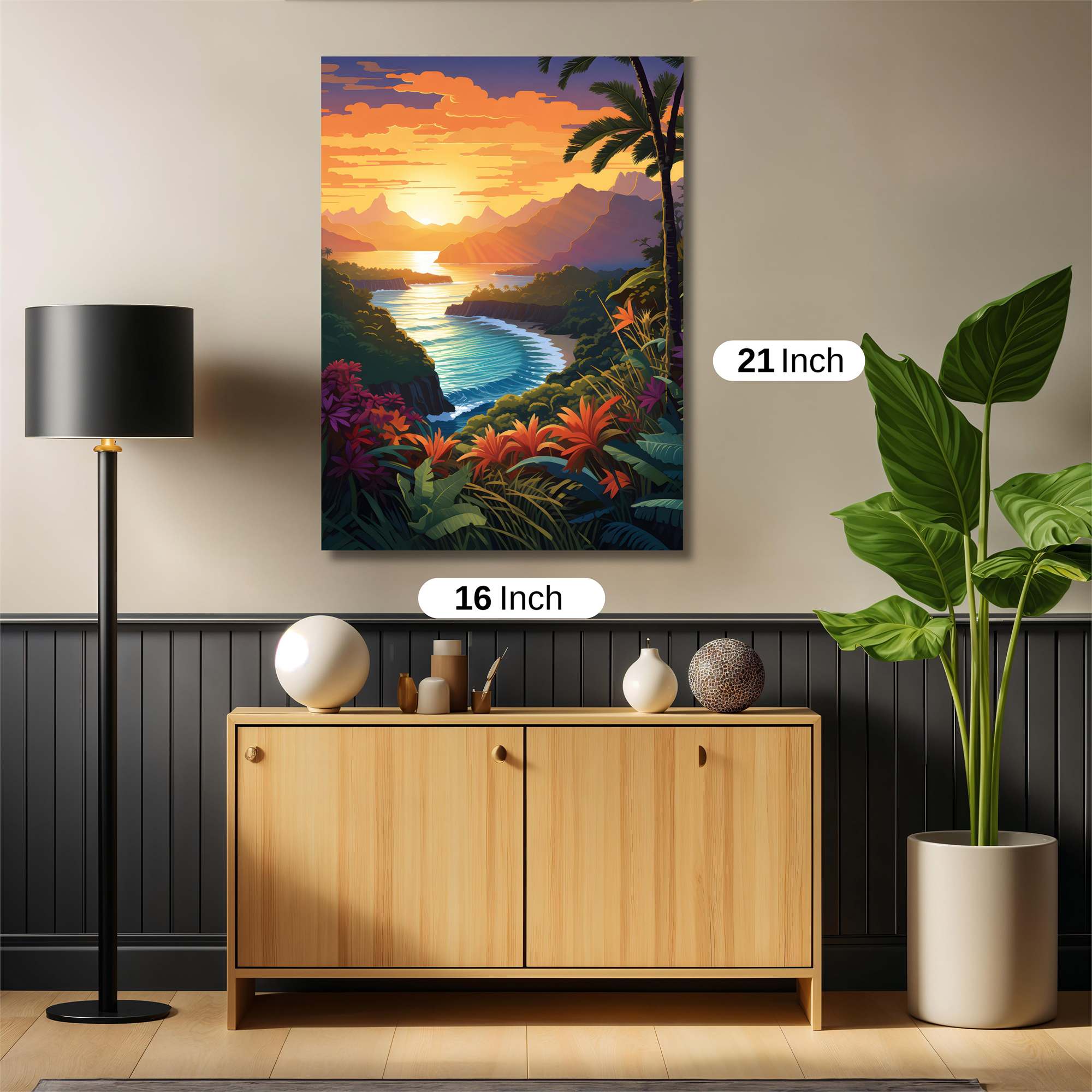 Sunset Serenity Safe Wall Magnetic / M
