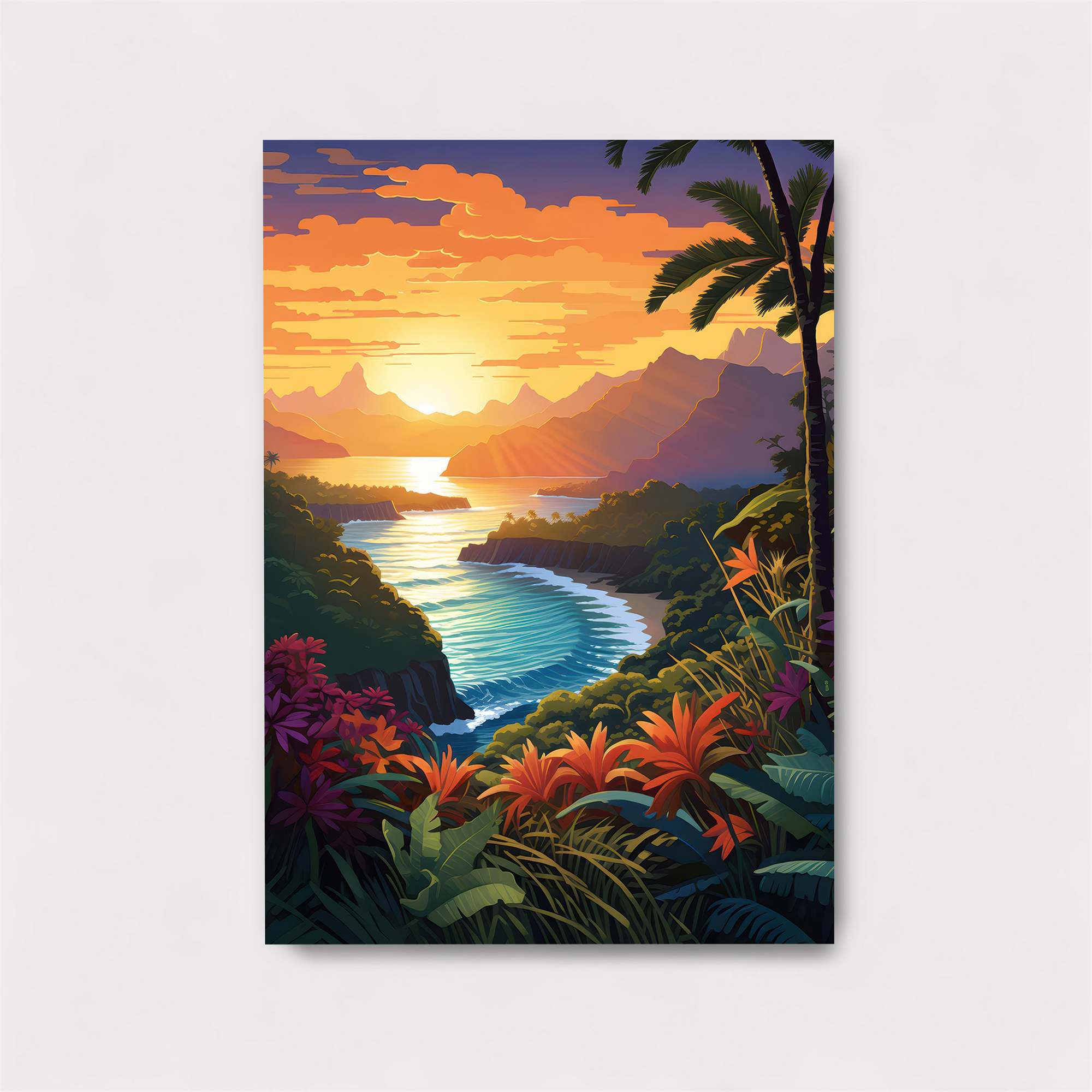 Sunset Serenity Safe Wall Magnetic / M