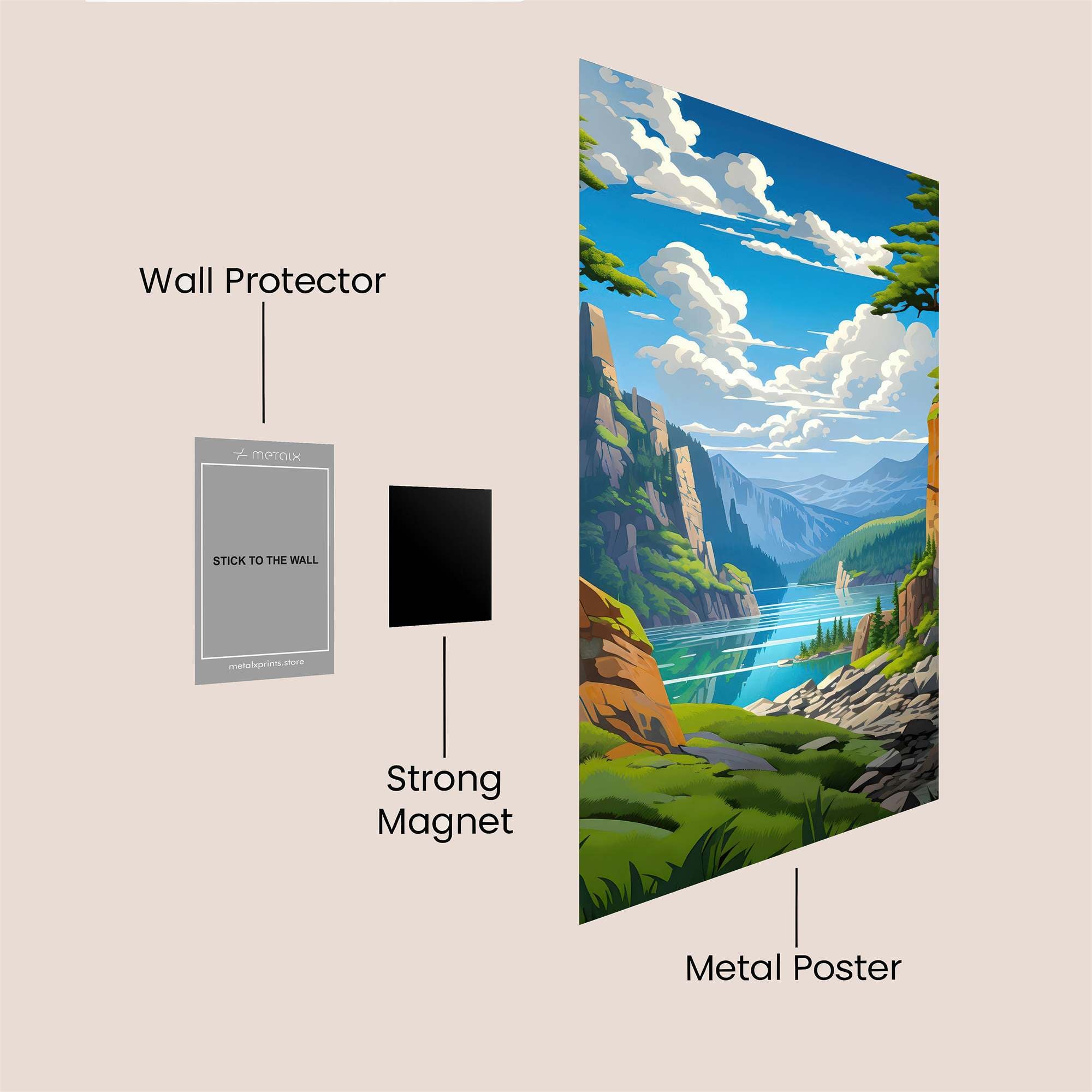 Canyon Serenity Safe Wall Magnetic / M