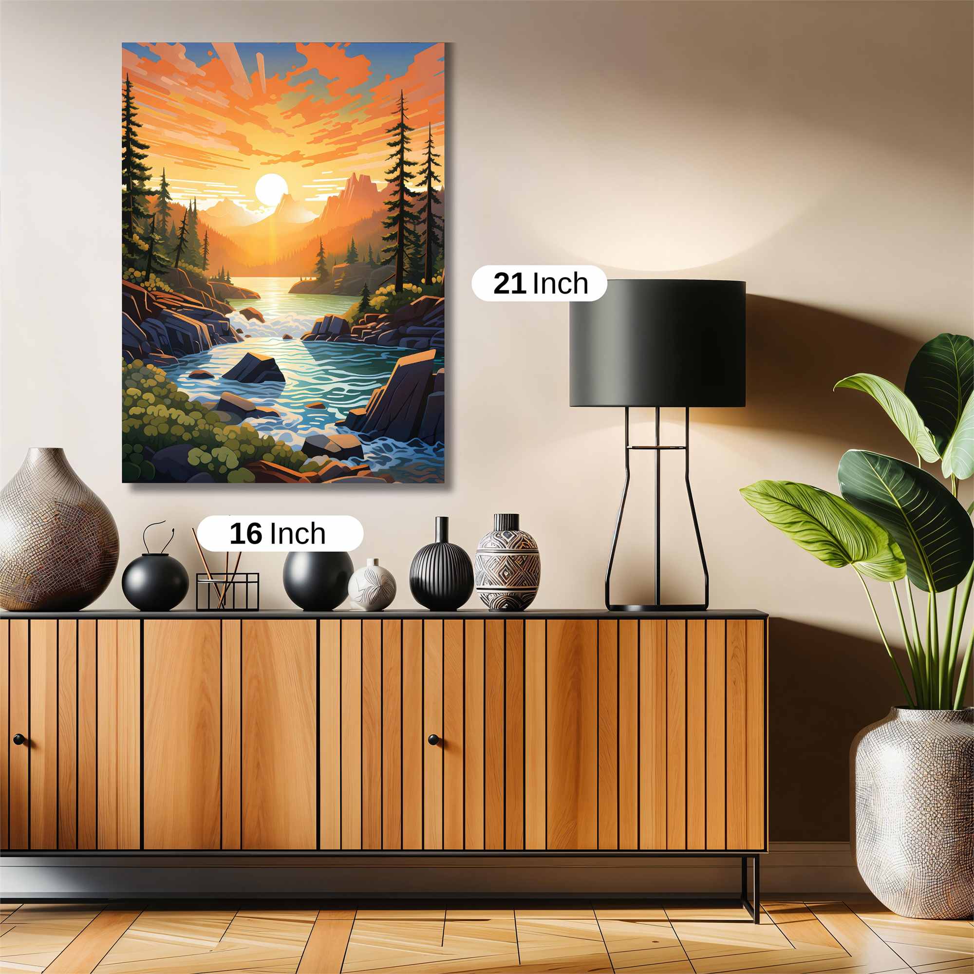 Sunrise Serenity Safe Wall Magnetic / M