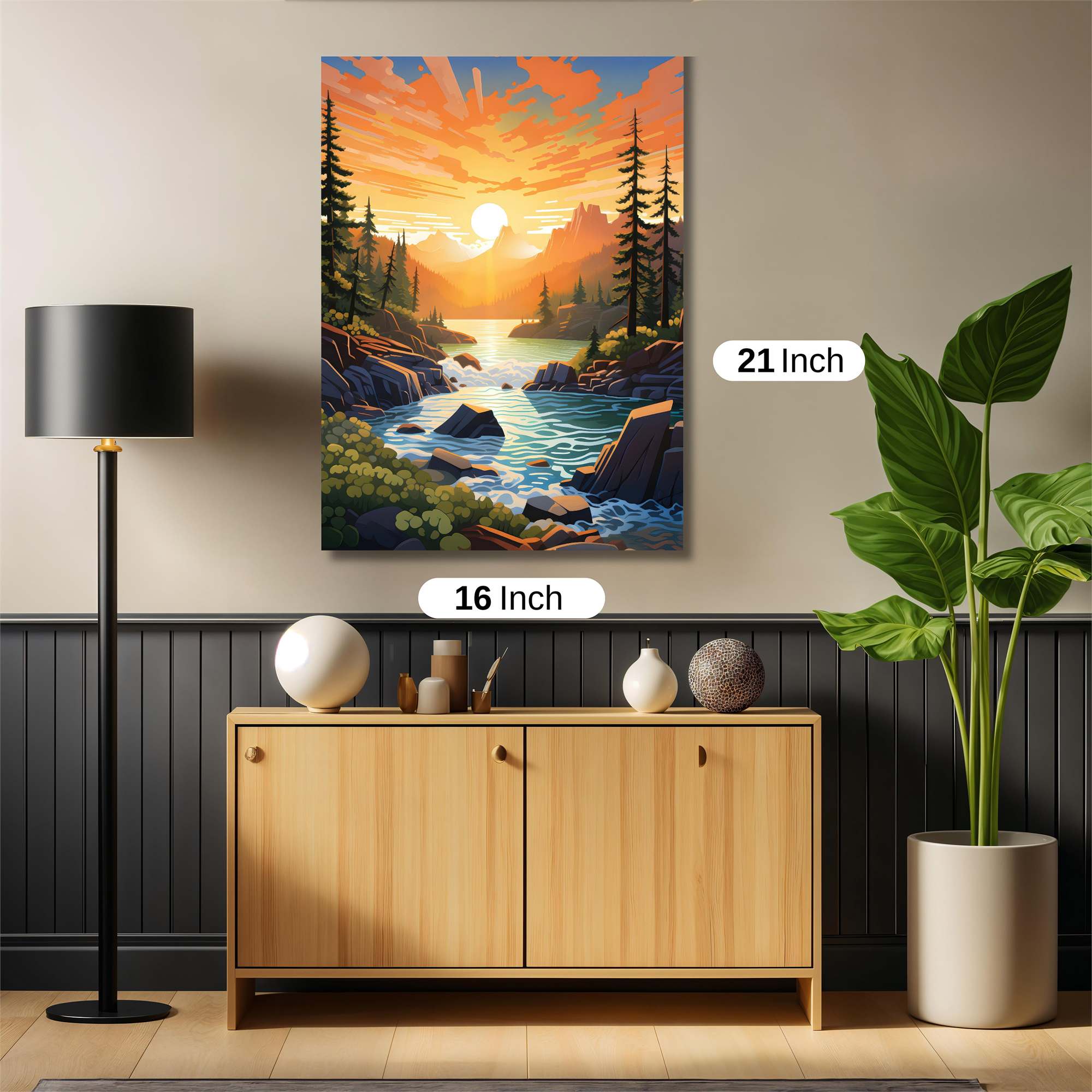 Sunrise Serenity Safe Wall Magnetic / M