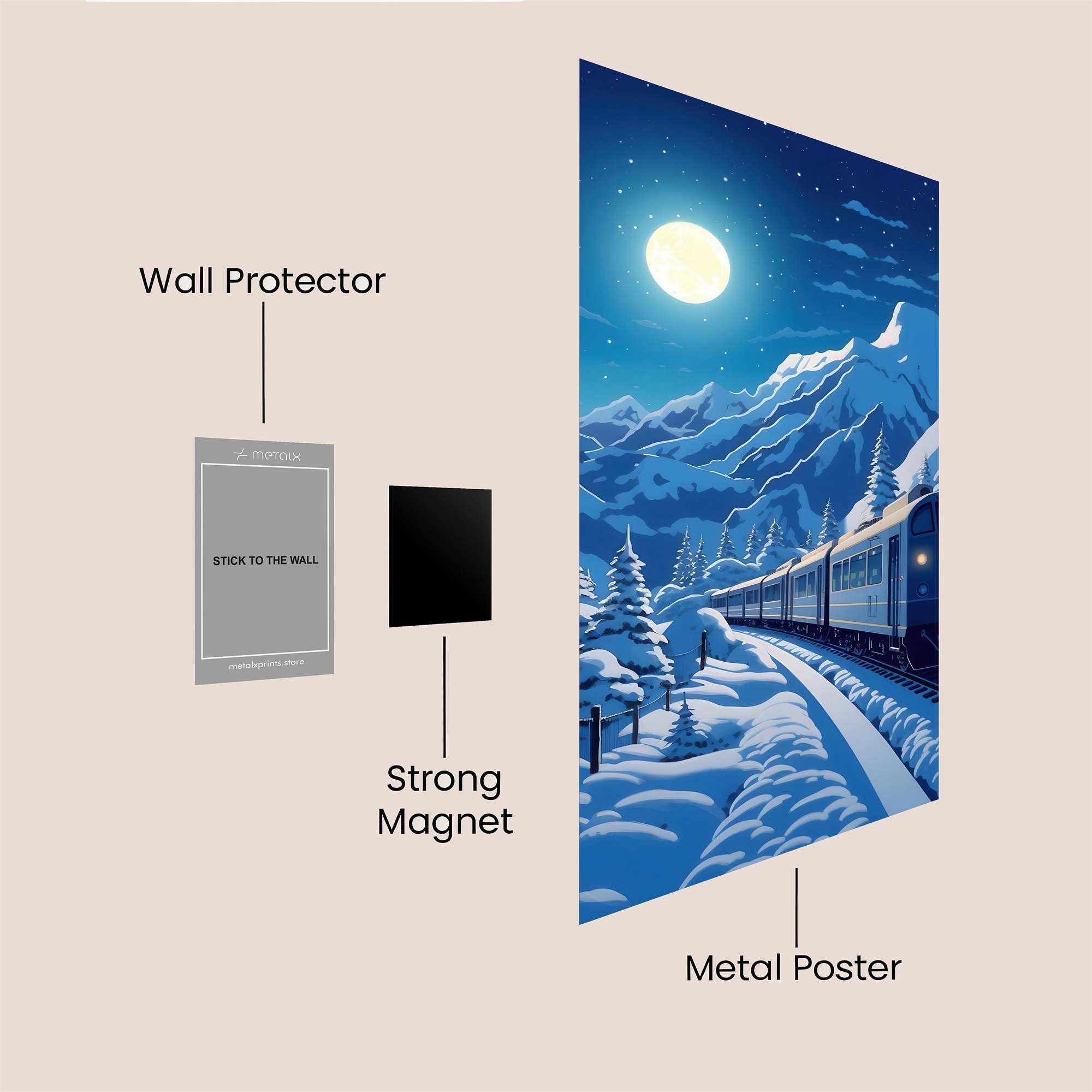 Moonlit Journey Safe Wall Magnetic / M