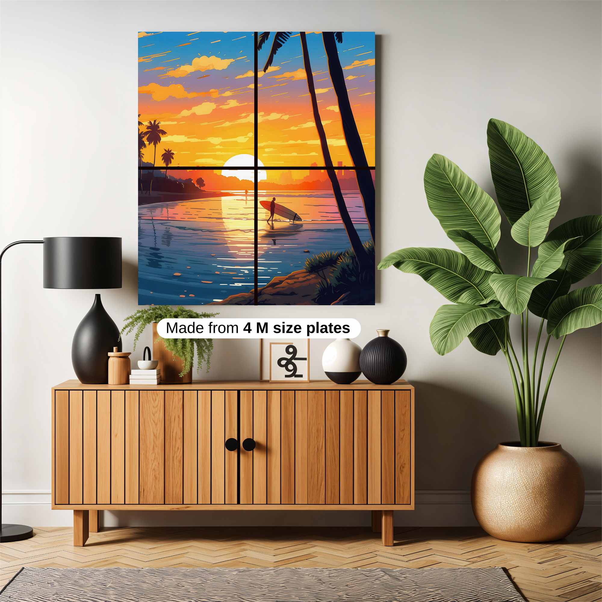 Sunset Serenity Safe Wall Magnetic / M