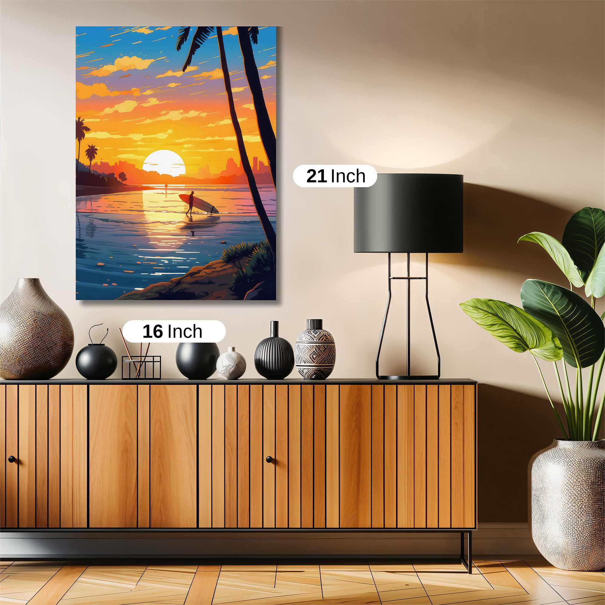 Sunset Serenity Safe Wall Magnetic / M