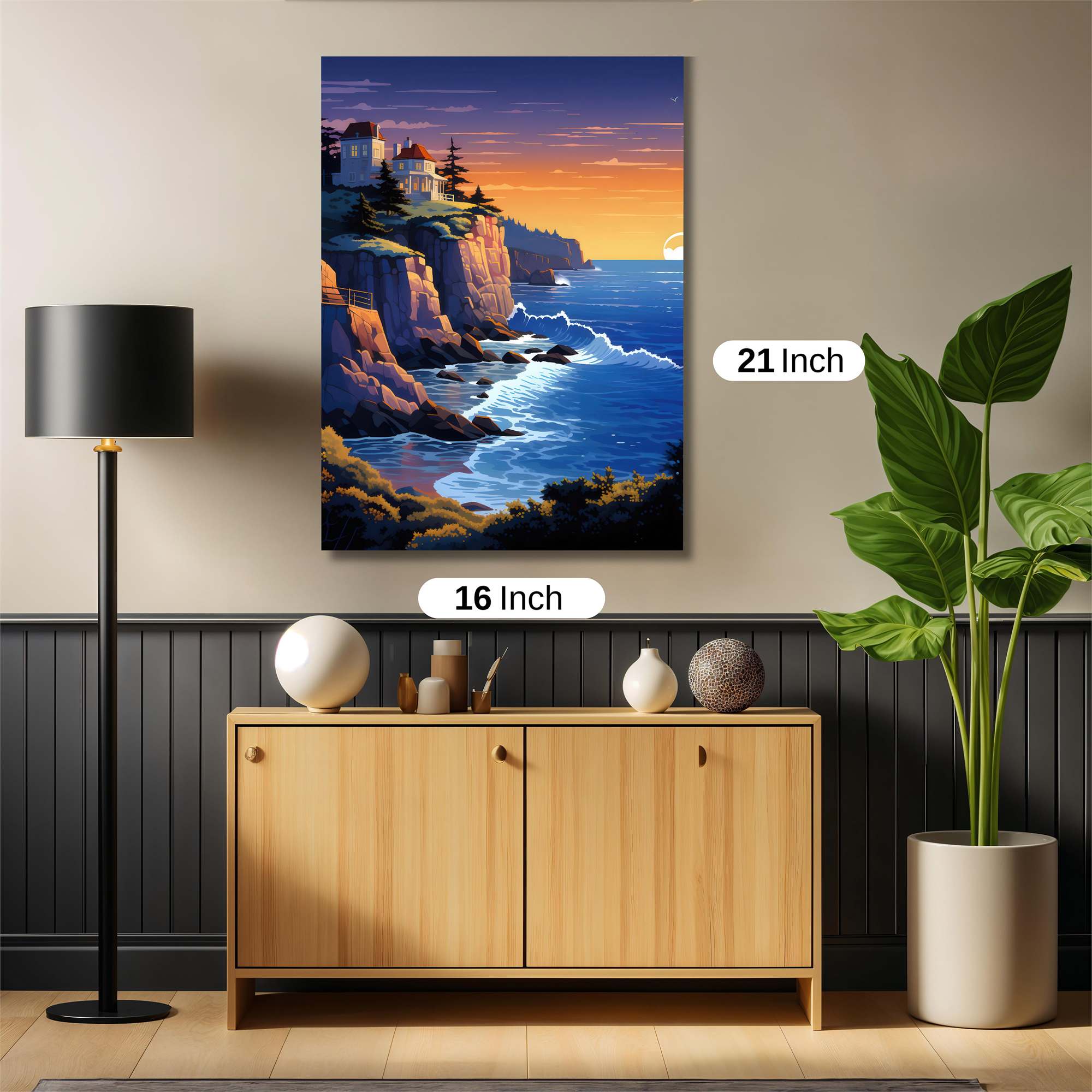 Sunset Serenity Safe Wall Magnetic / M